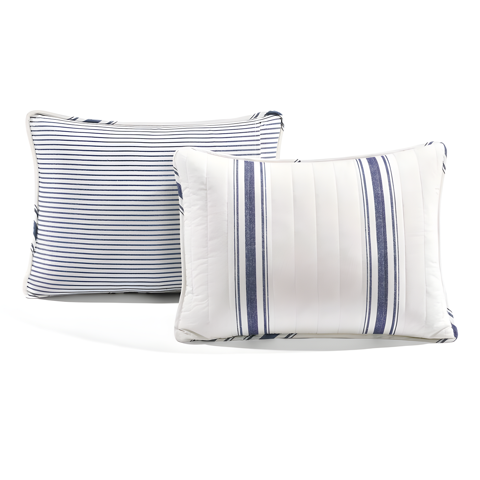 Birch Lane™ Gilroy Farmhouse / Country Cotton Striped Quilt Set