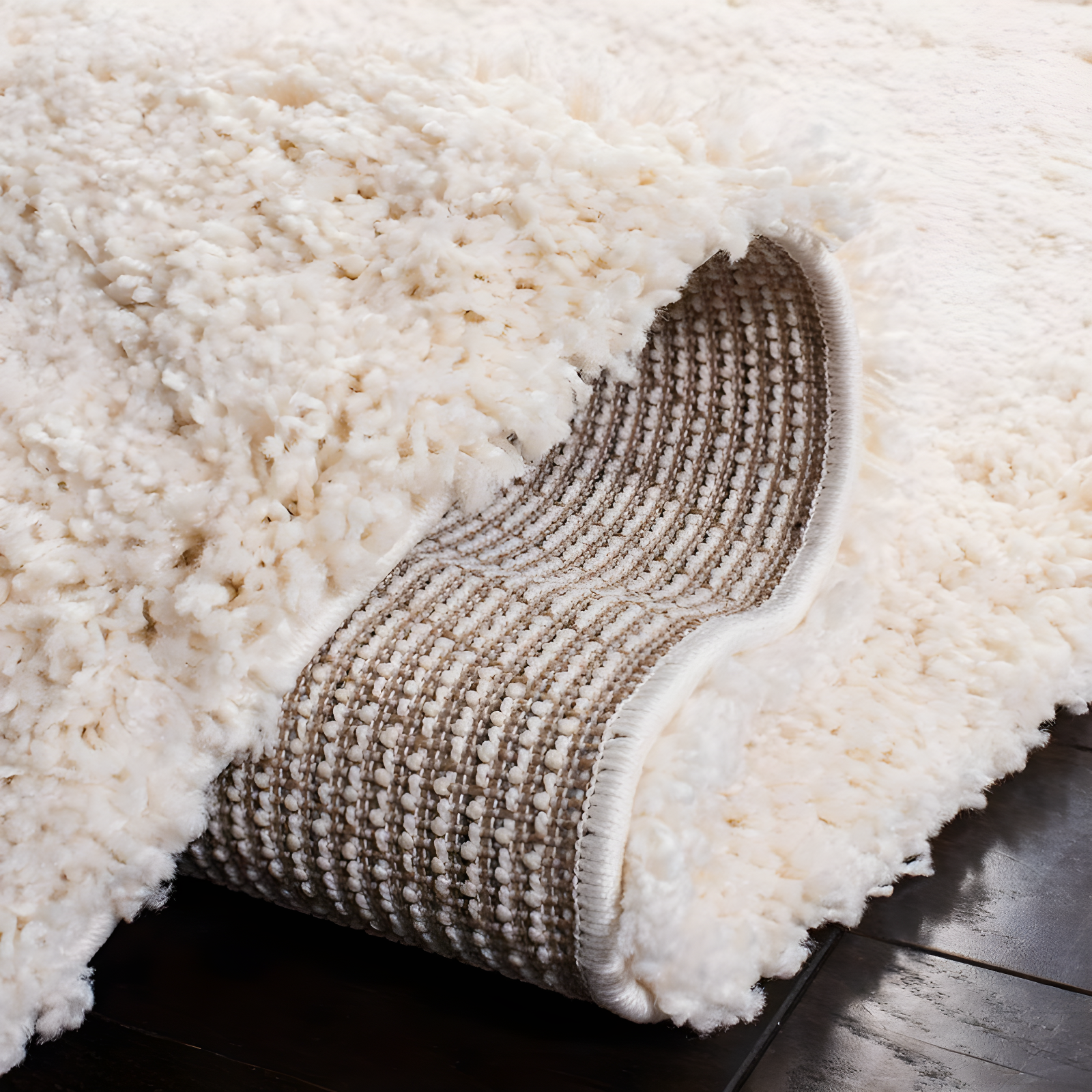 California Shag SG151 Power Loomed Indoor Area Rug - Ivory - 8'x10' - Safavieh