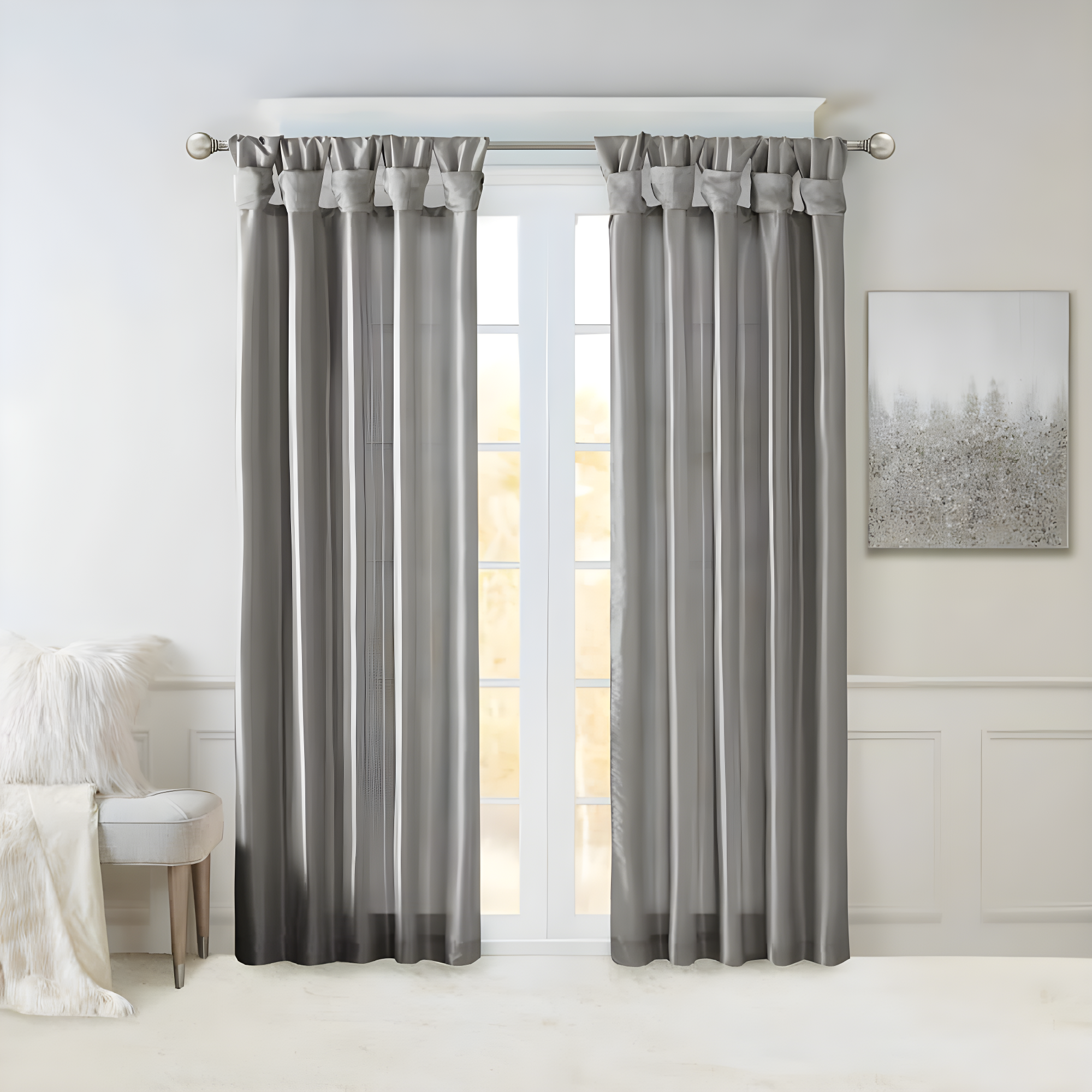 Polyester Single Curtain Panel Panel