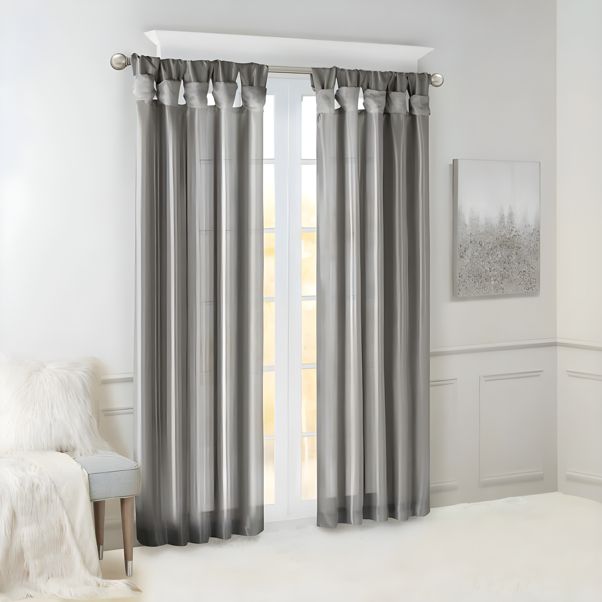 Polyester Single Curtain Panel Panel