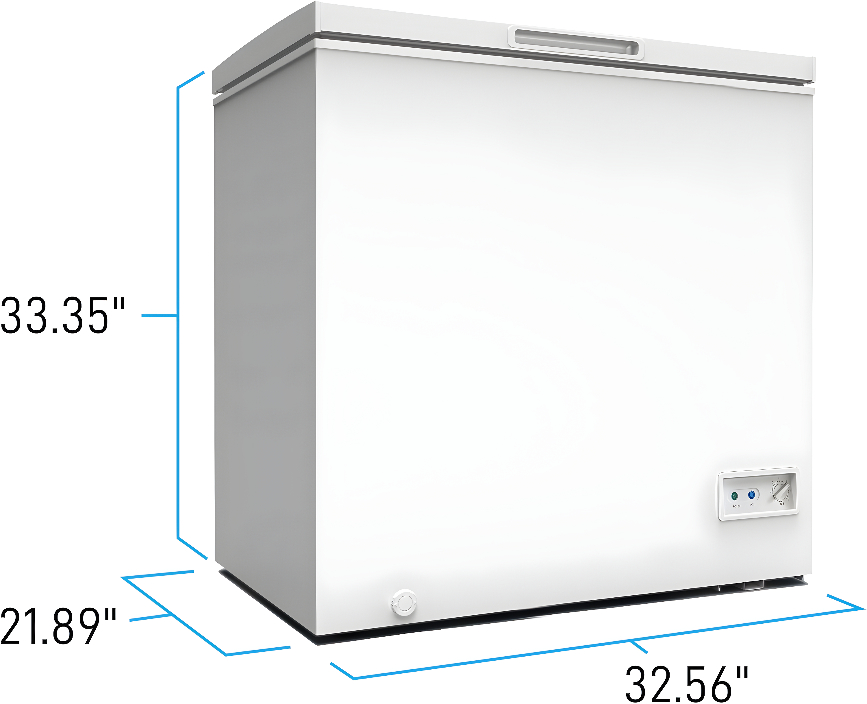 Avanti CF7F0W 7 Cu. Ft. White Garage Ready Chest Freezer​