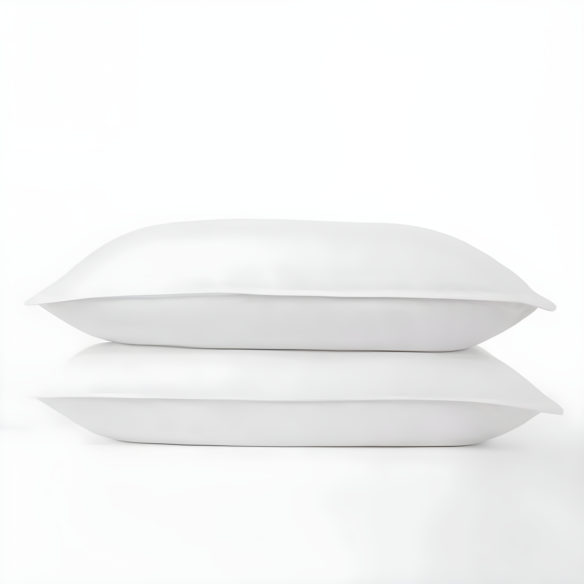 Queen White Memory Foam Gel Fiber Bed Pillows, Set of 2