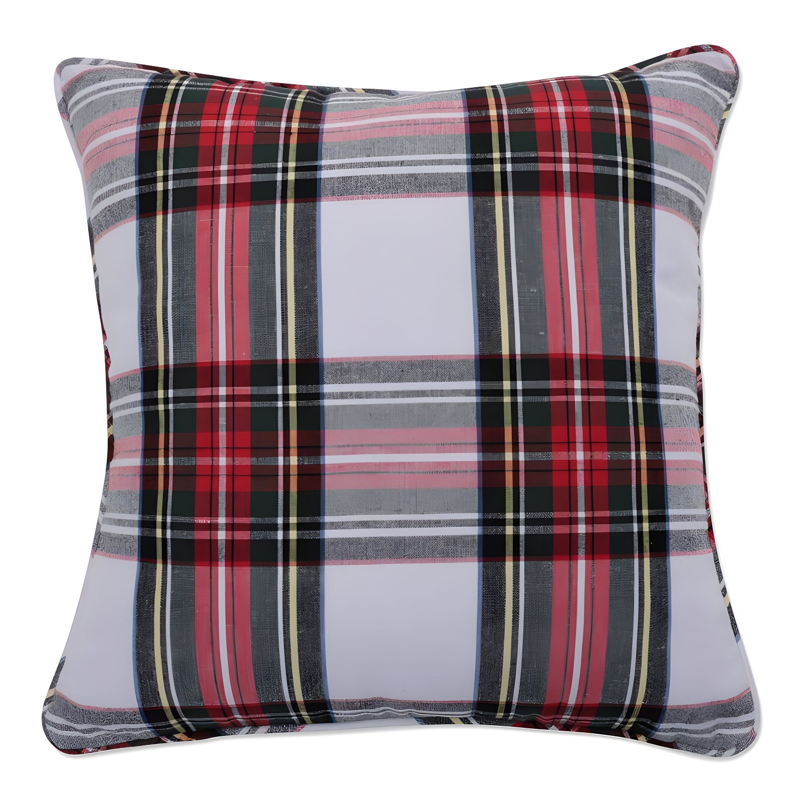 Pillow Perfect Plaid Reversible Throw Pillow