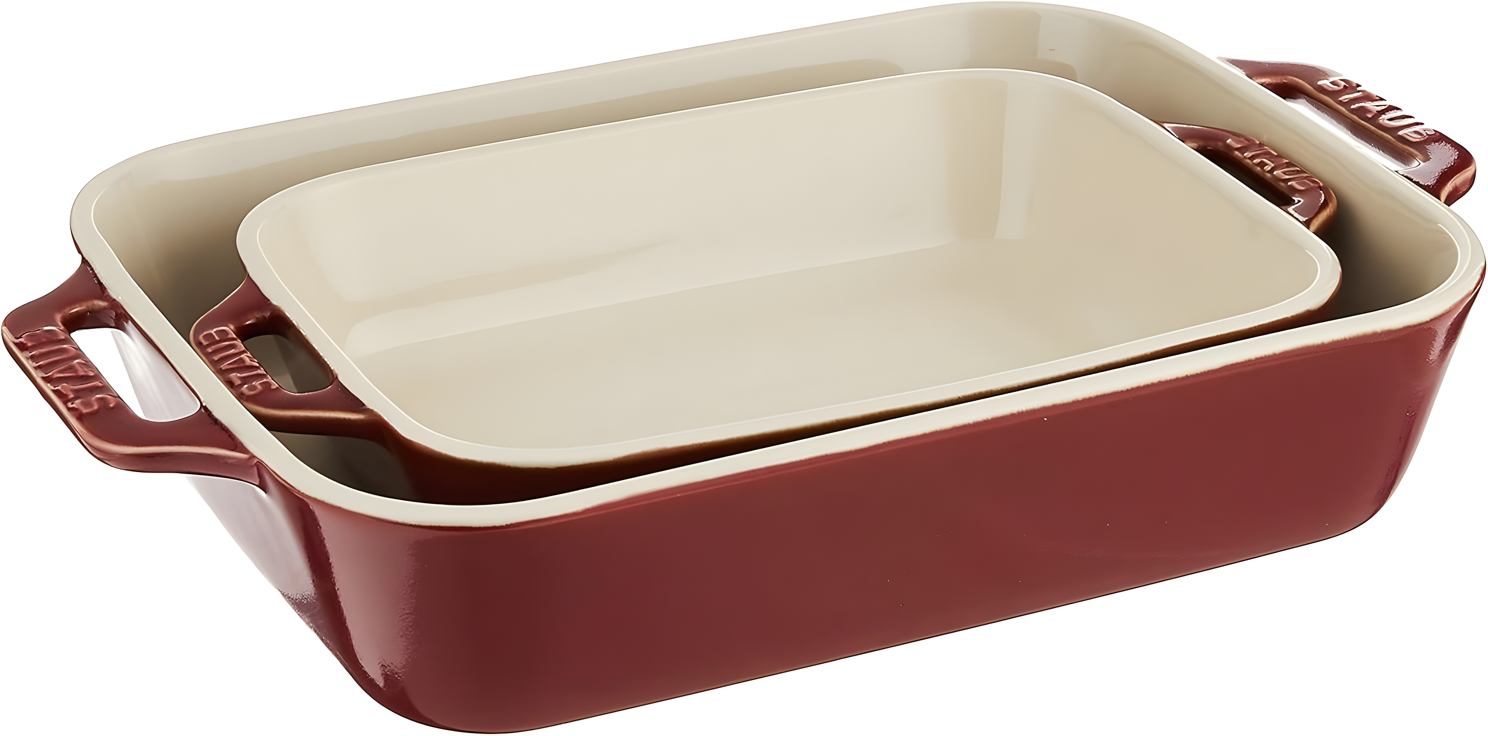 Staub ® Rustic Red 2-Piece Rectangular Baker Set