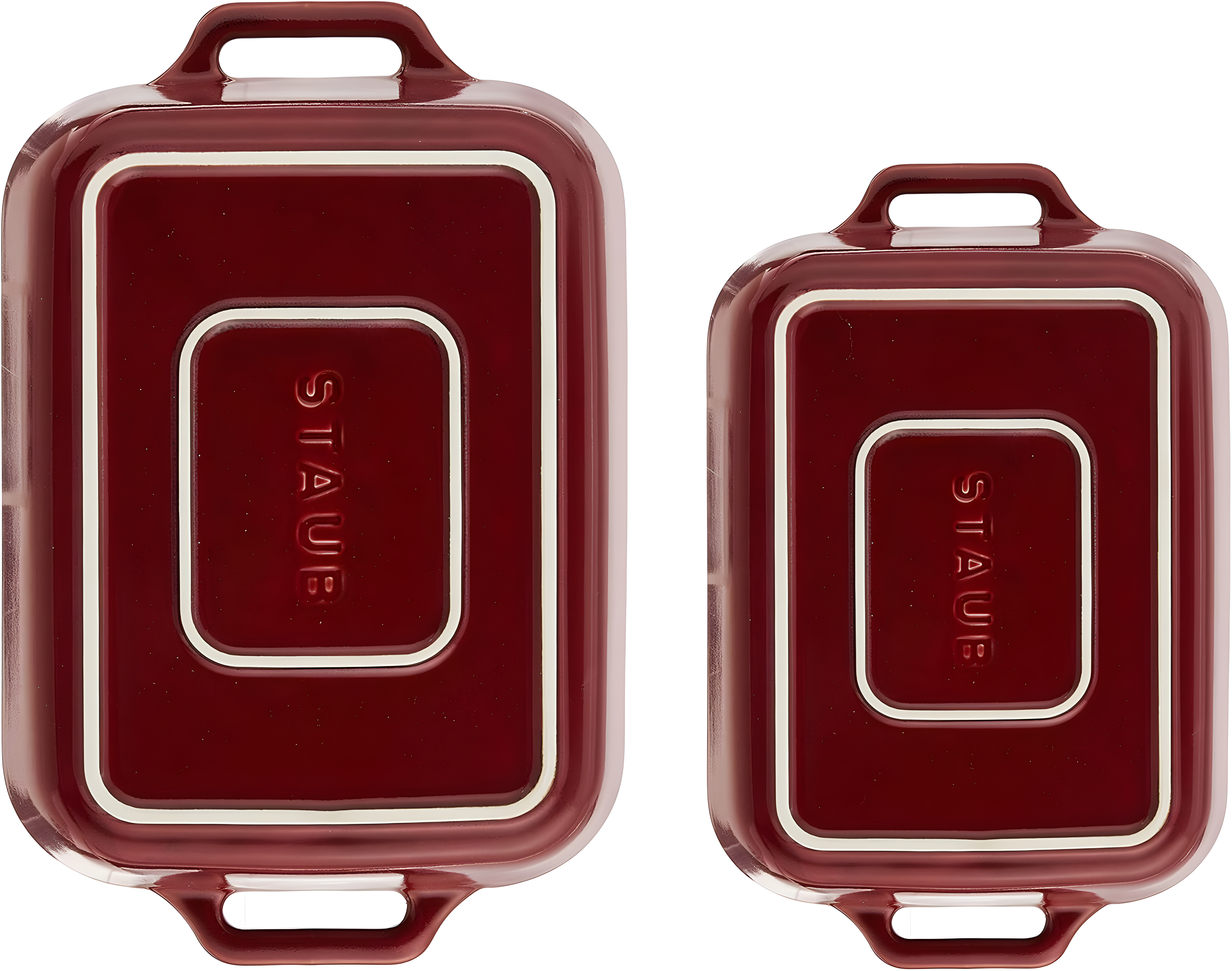 Staub ® Rustic Red 2-Piece Rectangular Baker Set