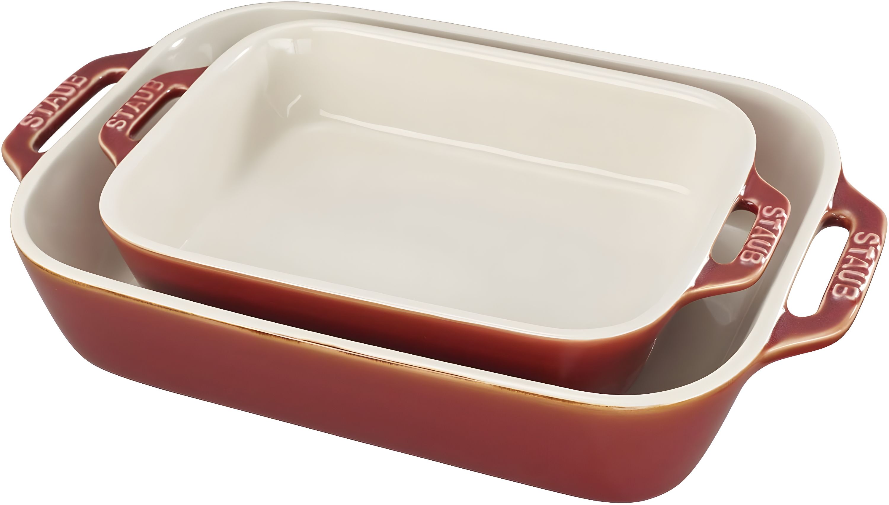 Staub ® Rustic Red 2-Piece Rectangular Baker Set