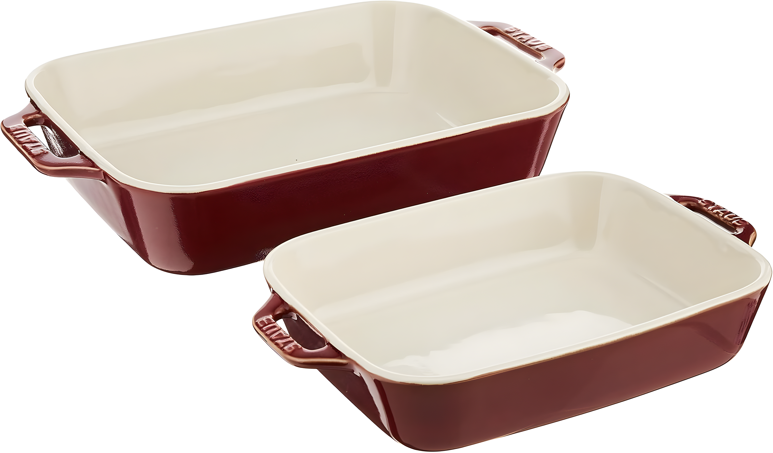 Staub ® Rustic Red 2-Piece Rectangular Baker Set