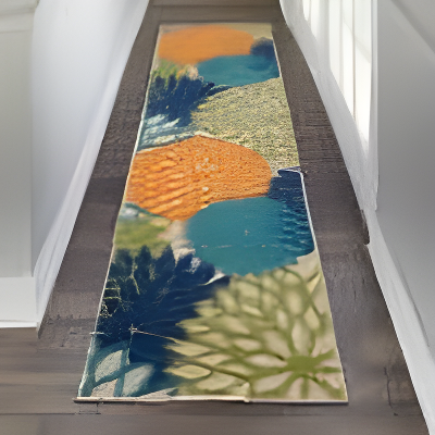 Nourison Aloha Floral Bloom Flatweave High-Low Indoor Outdoor Runner Rug Multicolor 2'3" x 10'