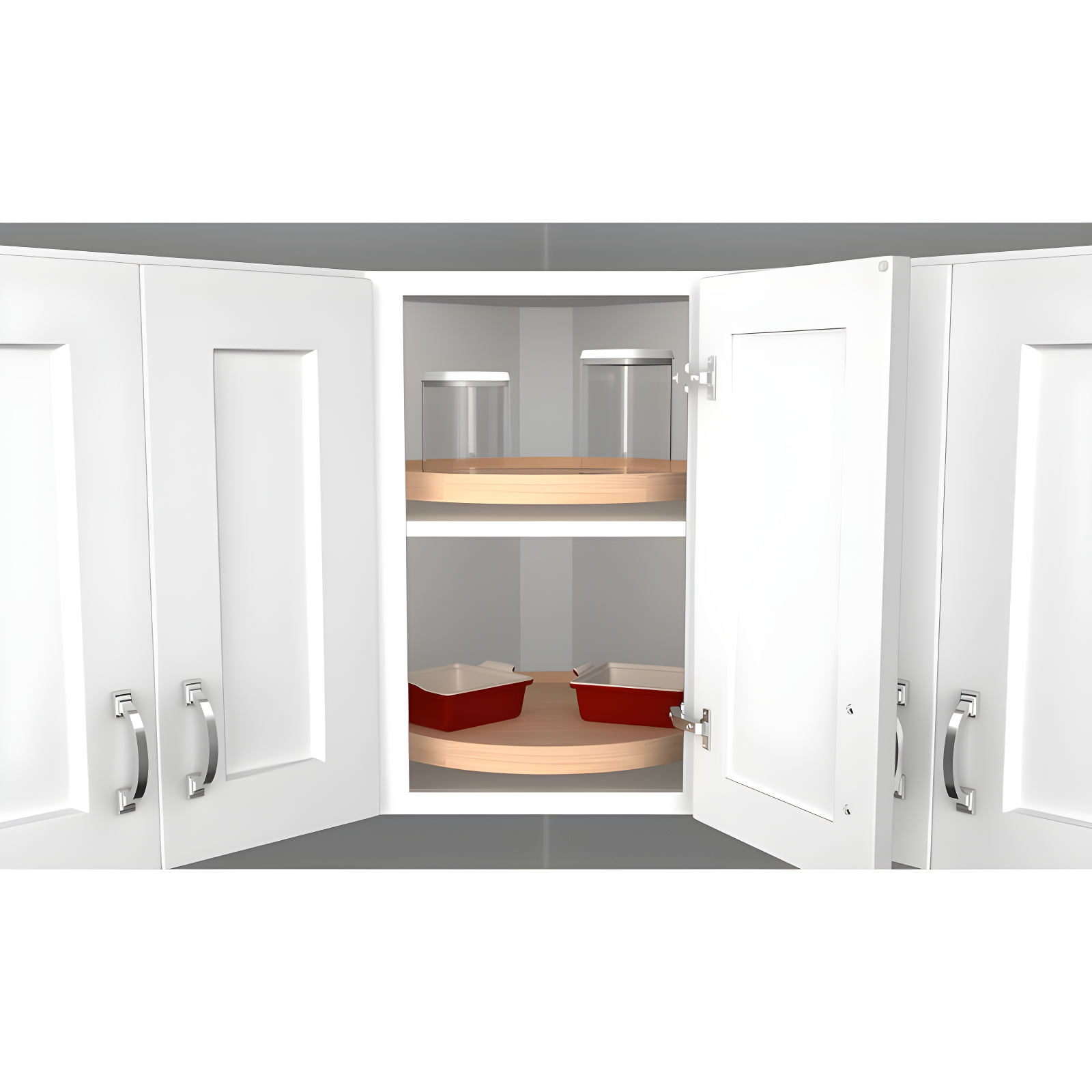 Rev-A-Shelf Rev-A-Shelf Lazy Susan Wooden Circle 1-Shelf w/Swivel Bearings