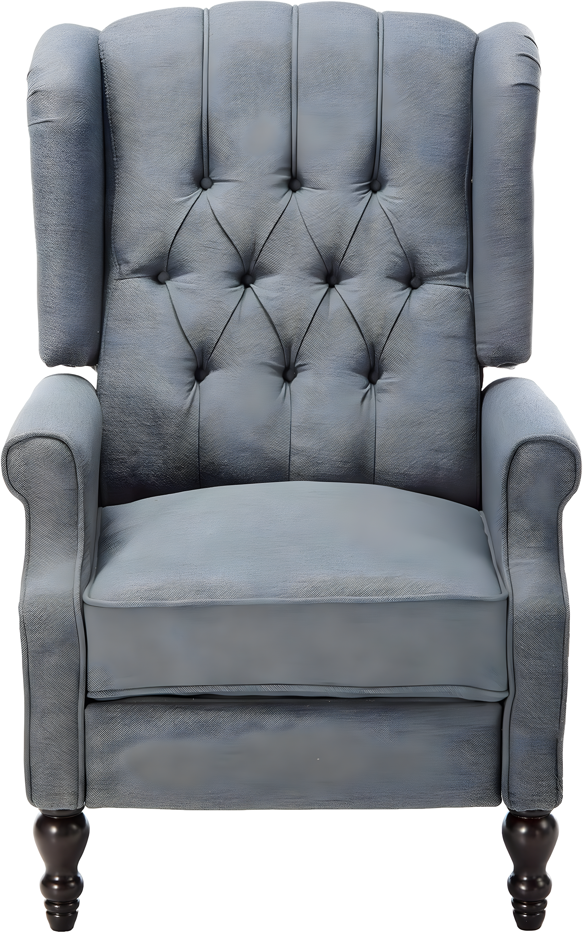 Walter Recliner - Charcoal - Christopher Knight Home: Upholstered Pushback Club Chair