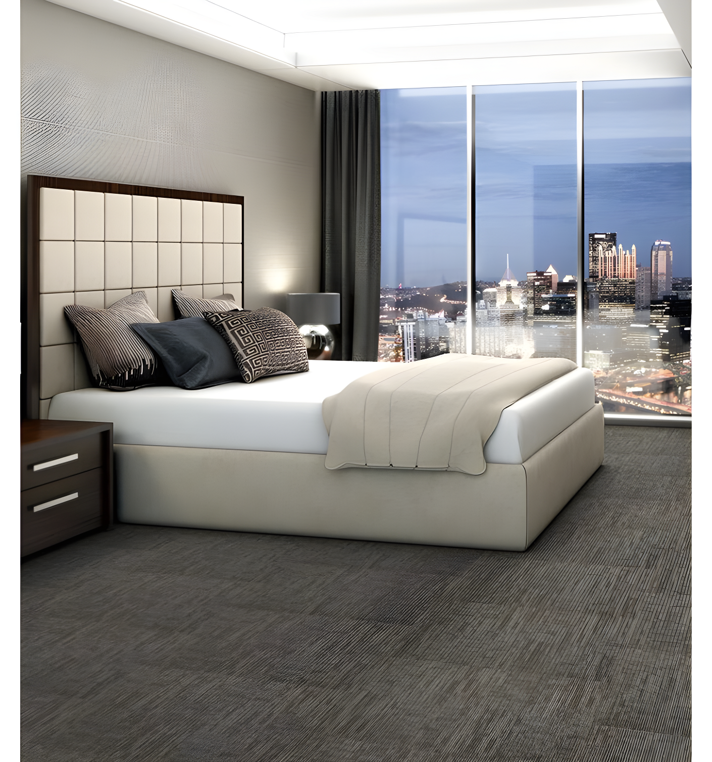 Shaw Apollo 24-in x 24-in Multi-Level Loop Adhesive Carpet Tile (48-sq ft)