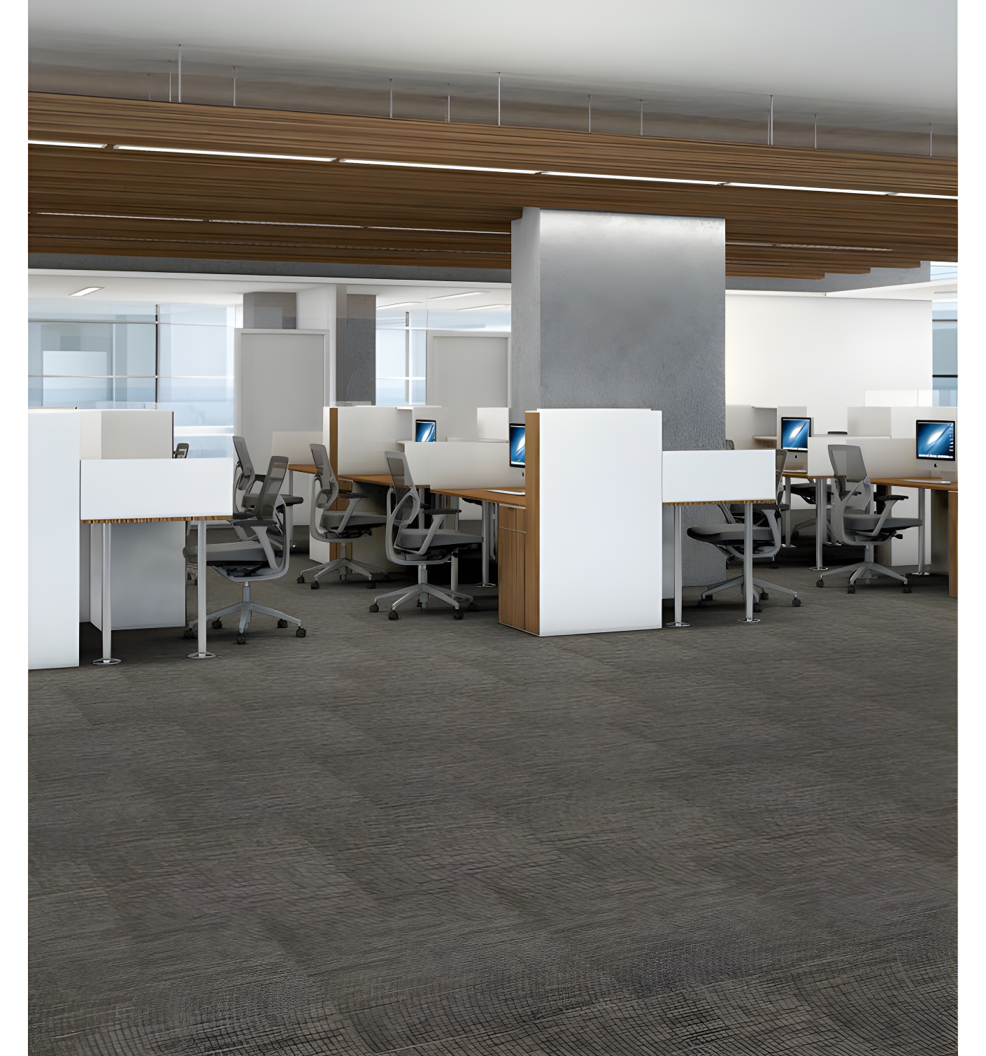 Shaw Apollo 24-in x 24-in Multi-Level Loop Adhesive Carpet Tile (48-sq ft)