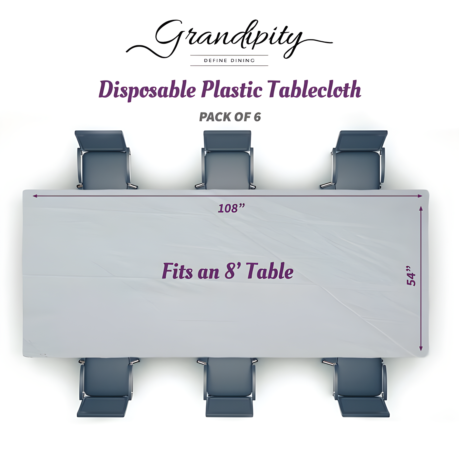 Grandipity Disposable Tablecloth (Set of 6)