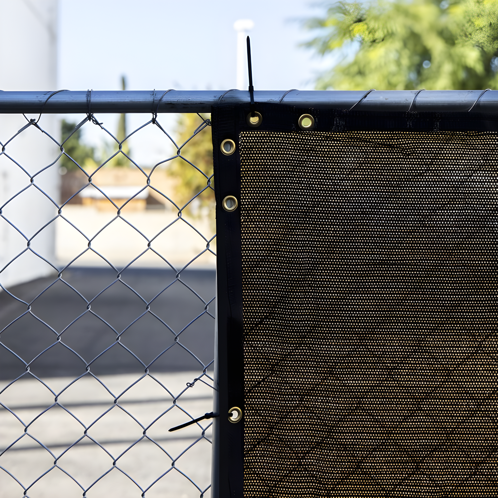Amgo Fence Privacy Screen Heavy Duty Windscreen with Bindings & Grommets