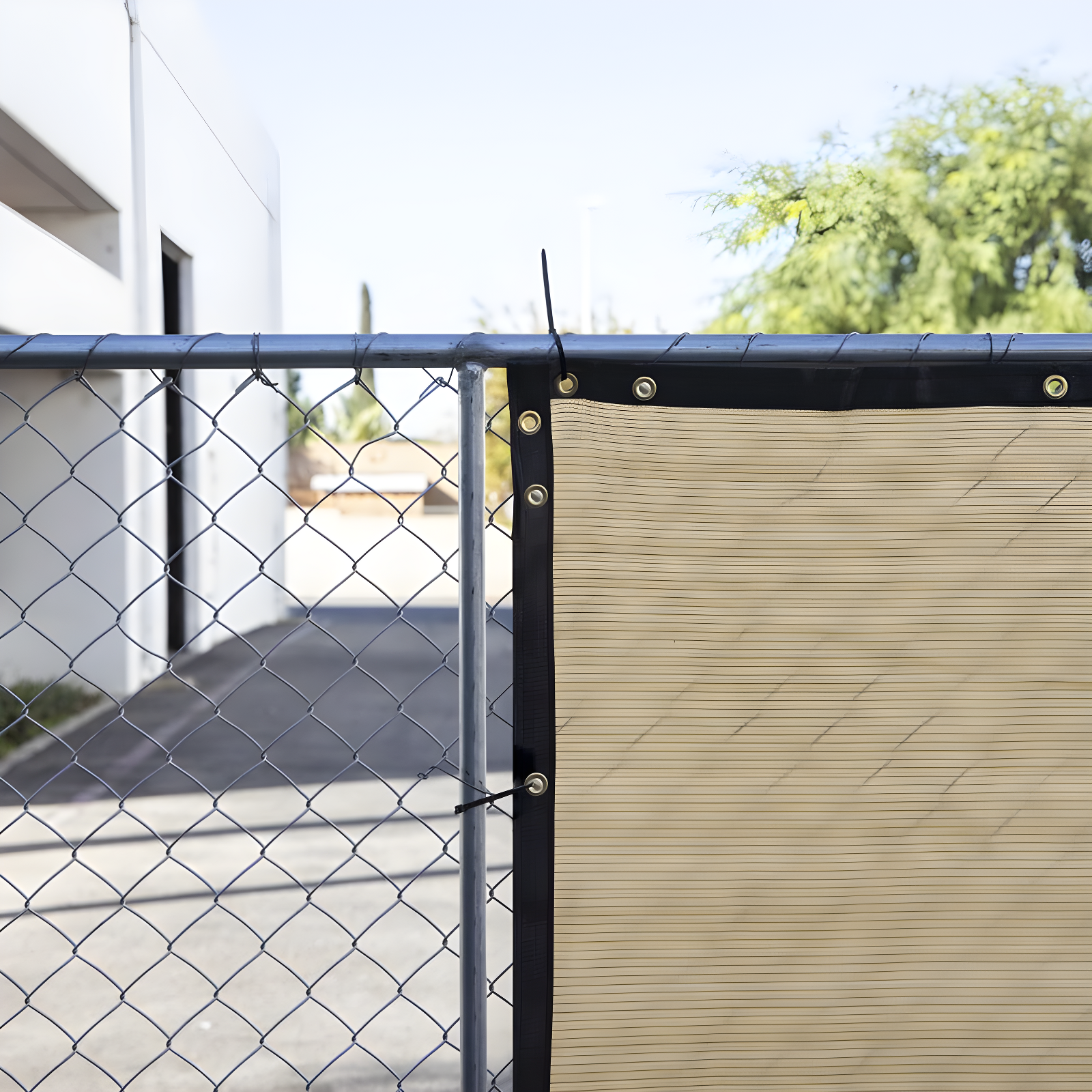 Amgo Fence Privacy Screen Heavy Duty Windscreen with Bindings & Grommets