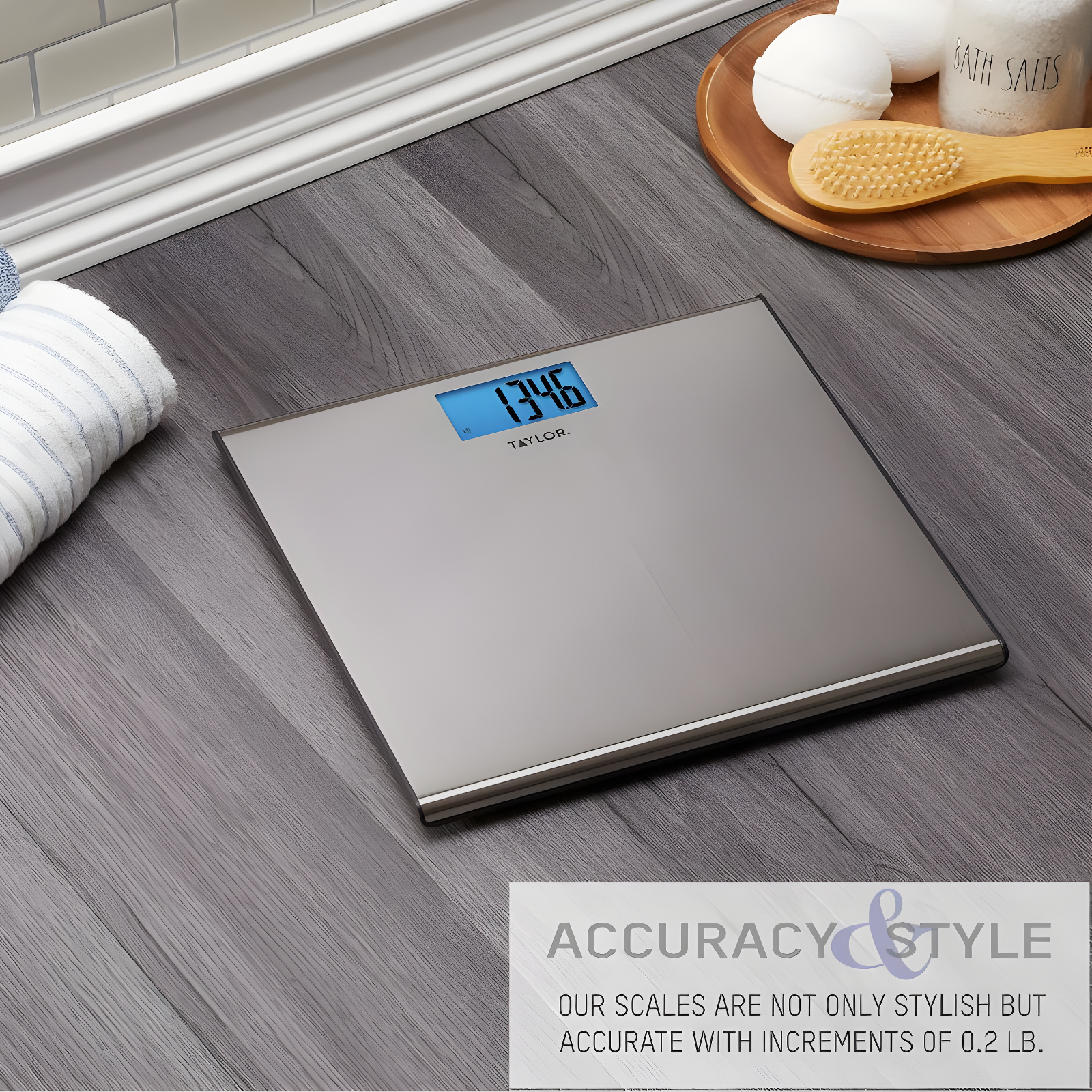 Taylor Digital Thin Stainless Steel Bathroom Scale