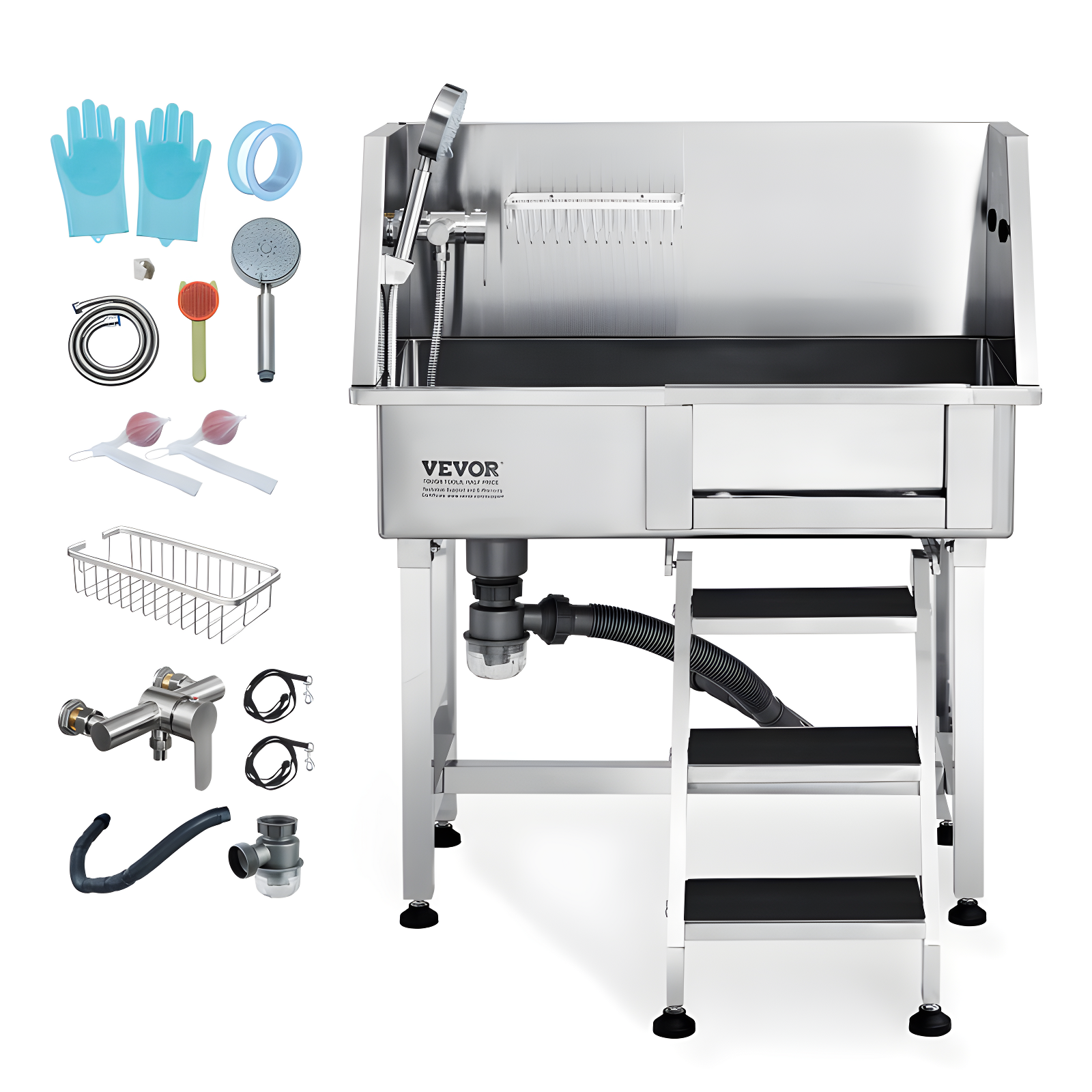 VEVOR Multi-functional Pet Bathtub