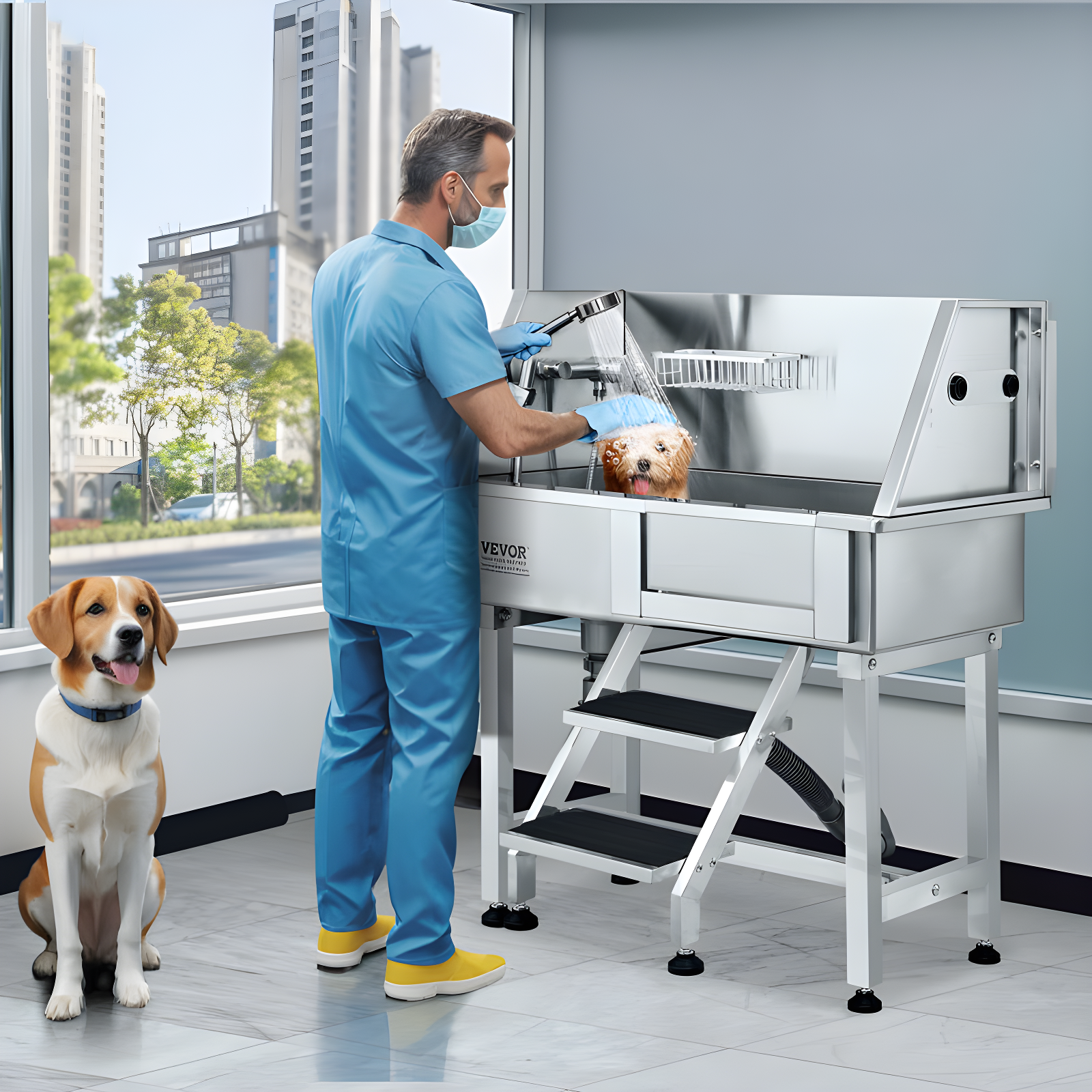 VEVOR Multi-functional Pet Bathtub