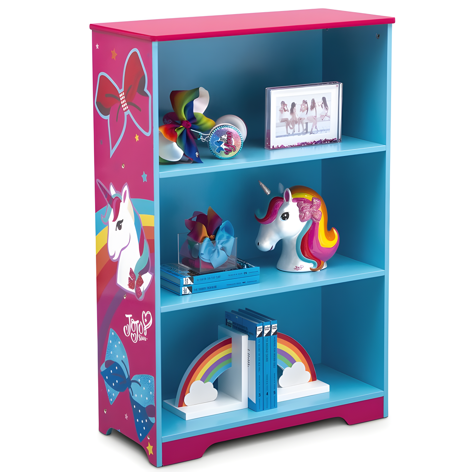 Delta Children Rainbow Unicorn Deluxe 37.5" Bookcase