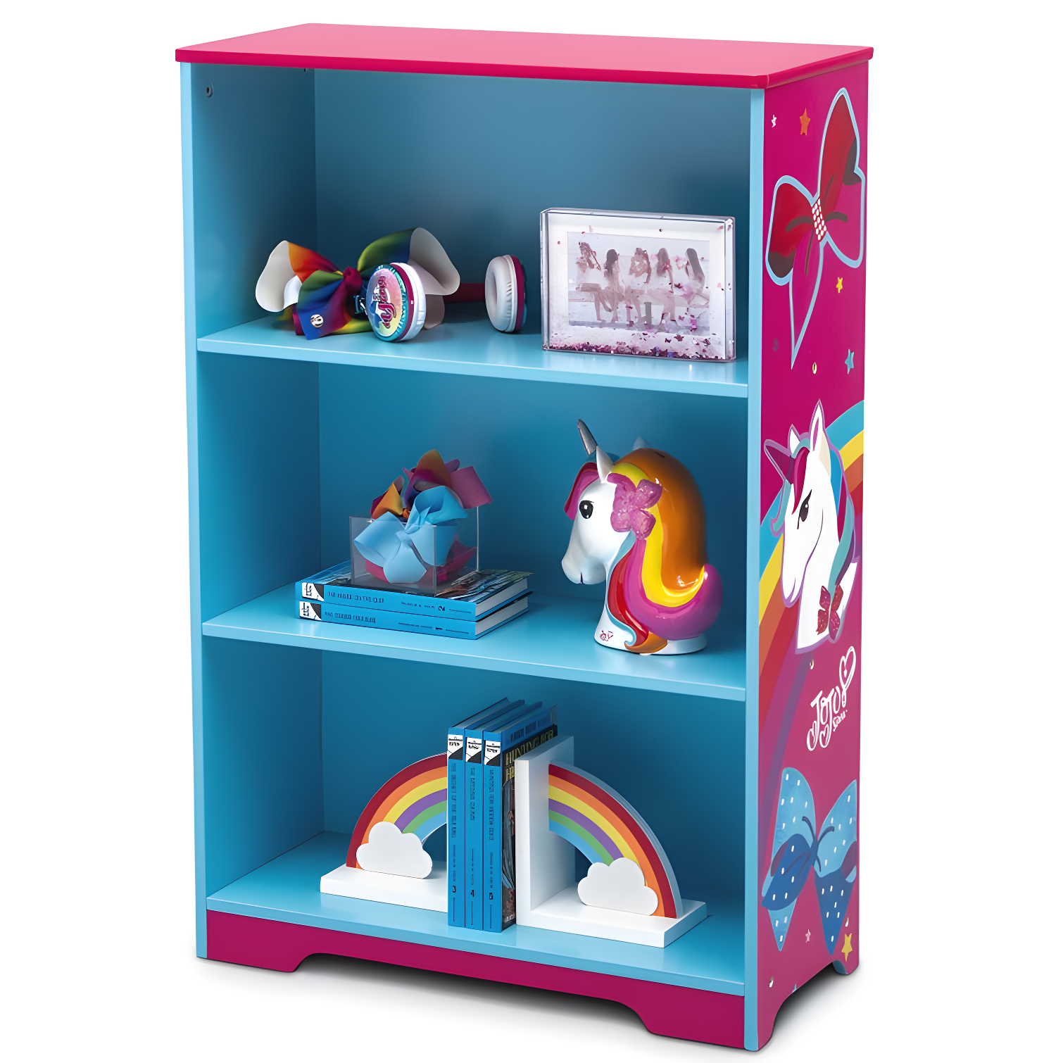 Delta Children Rainbow Unicorn Deluxe 37.5" Bookcase