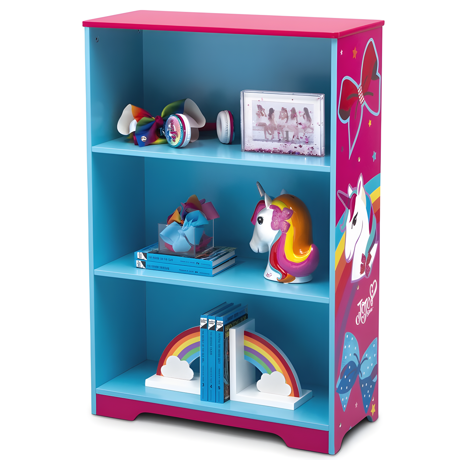 Delta Children Rainbow Unicorn Deluxe 37.5" Bookcase