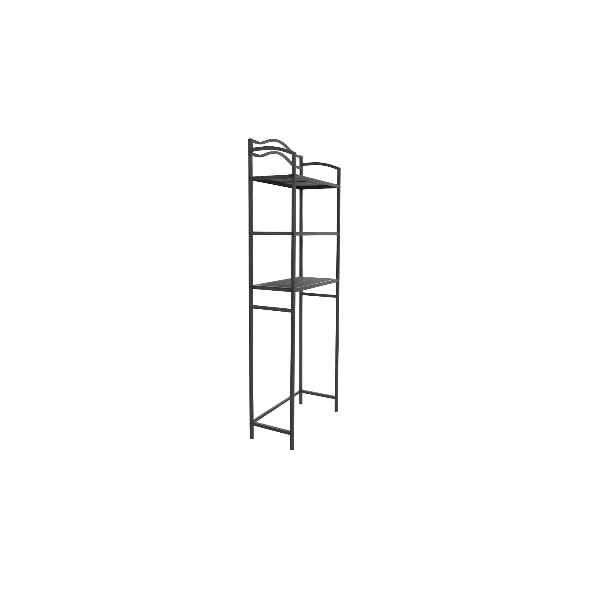 3-Tier Metal Over the Toilet Bathroom Storage Shelf, Gray