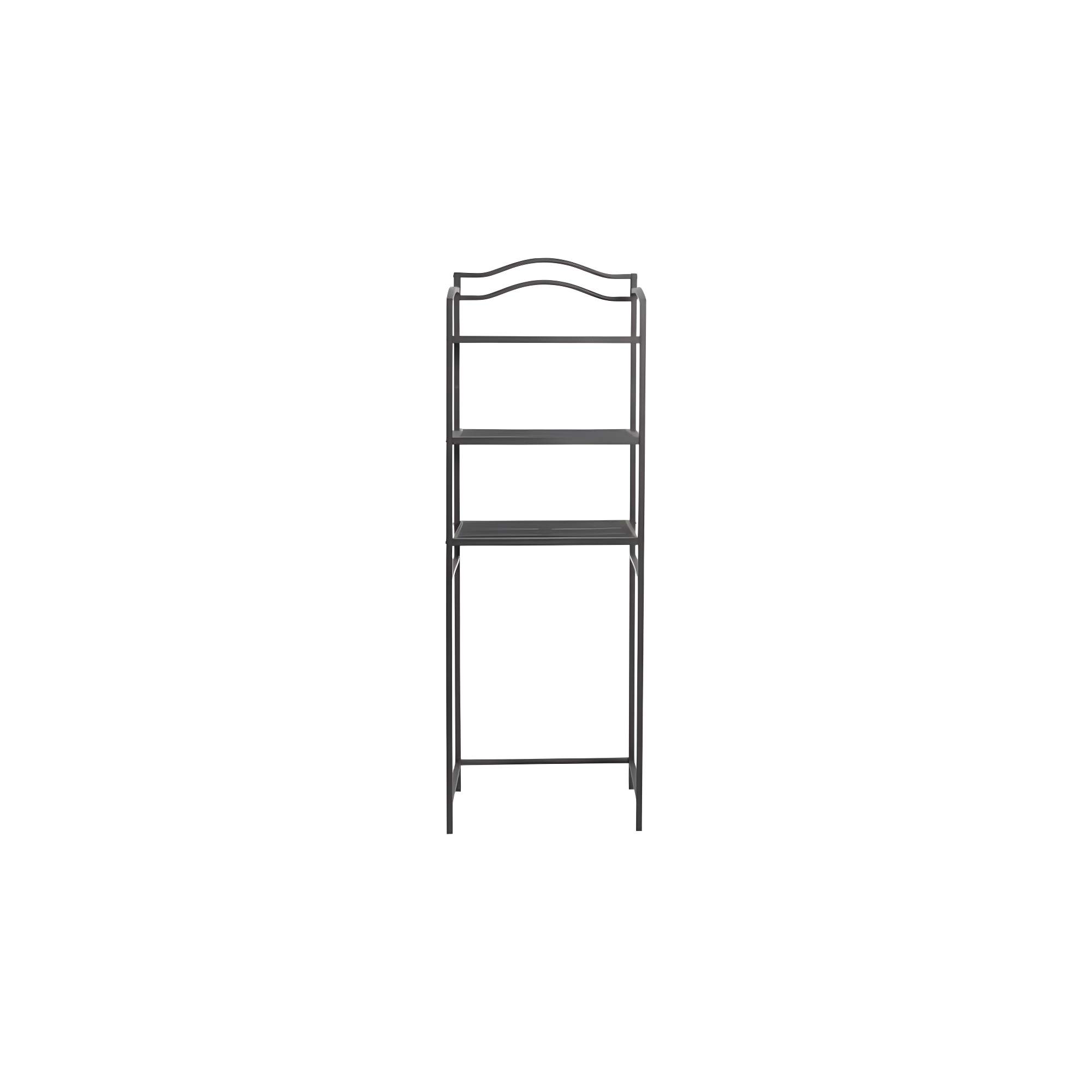 3-Tier Metal Over the Toilet Bathroom Storage Shelf, Gray