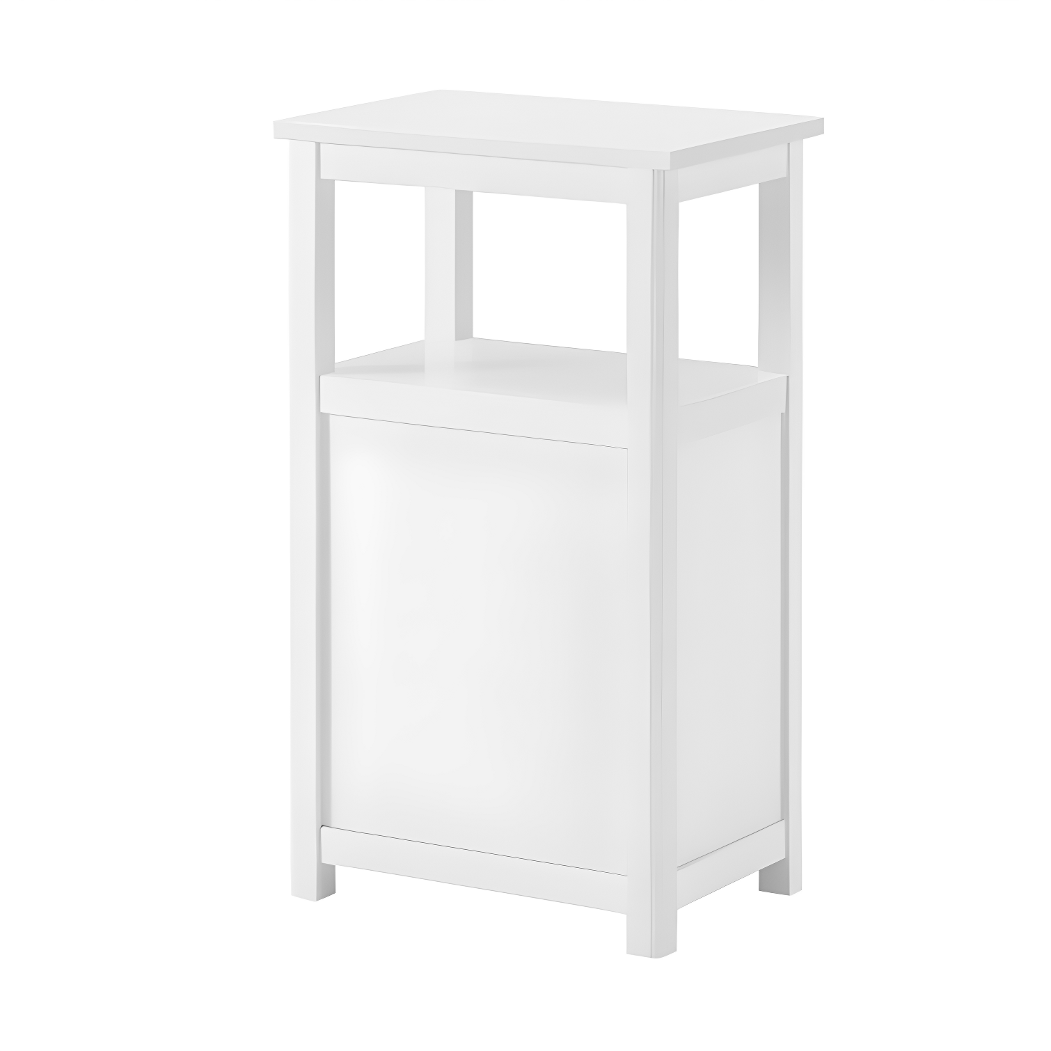 Rosalind Wheeler Hembree 17"W 58"H Traditional Style Free-Standing Bathroom Cabinet With Storage Hutch