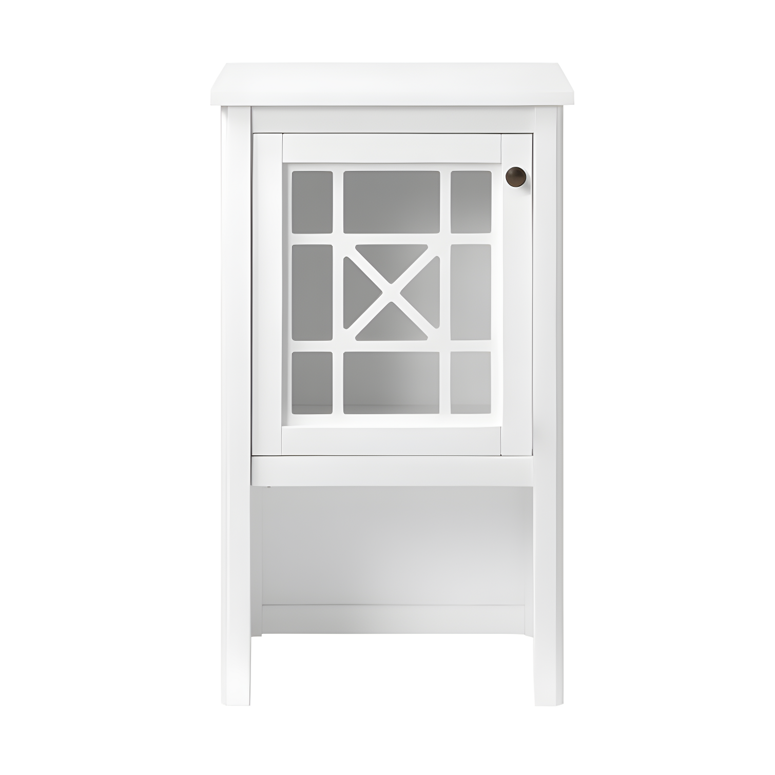 Rosalind Wheeler Hembree 17"W 58"H Traditional Style Free-Standing Bathroom Cabinet With Storage Hutch