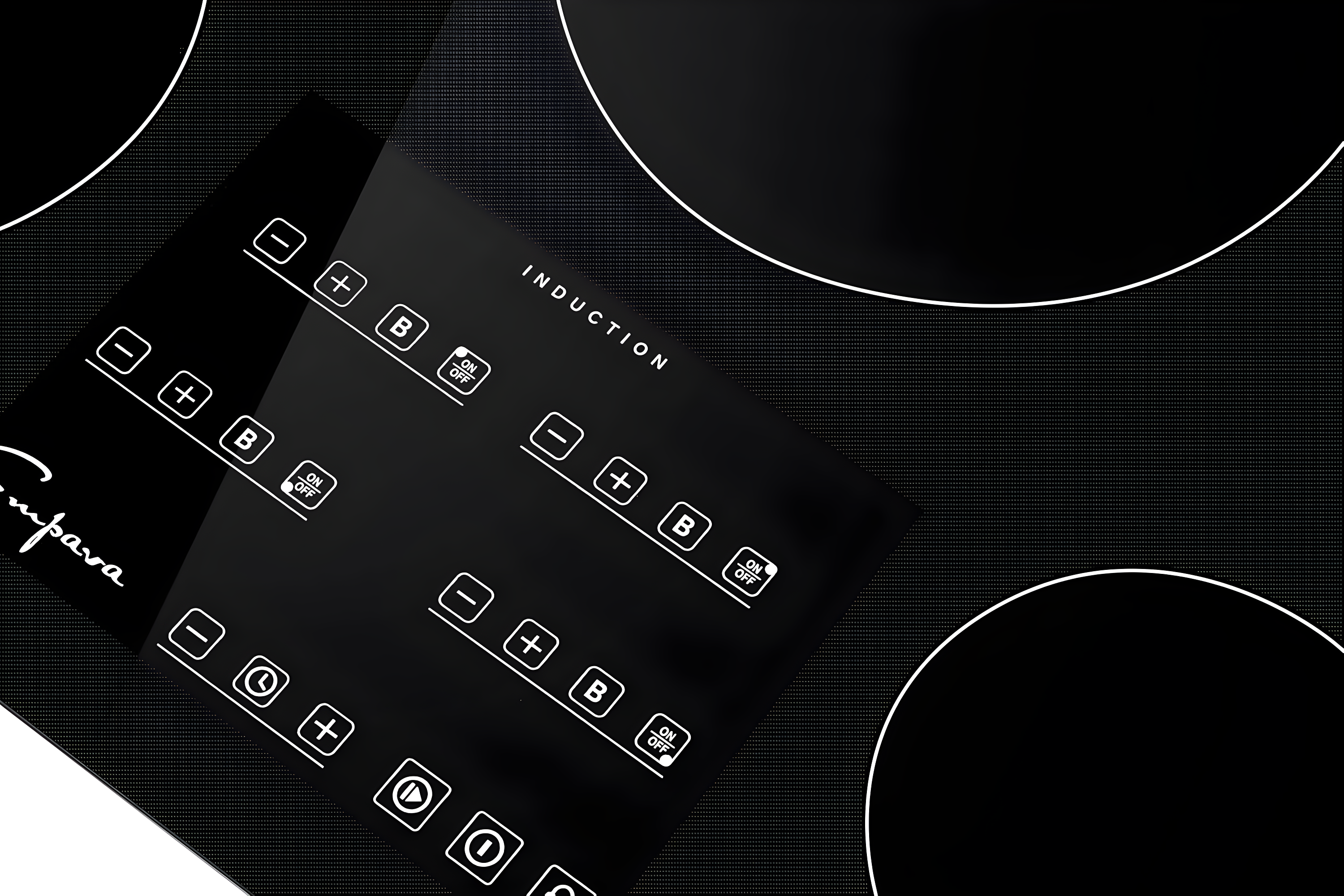 Empava 30'' Black Ceramic 4-Burner Induction Cooktop