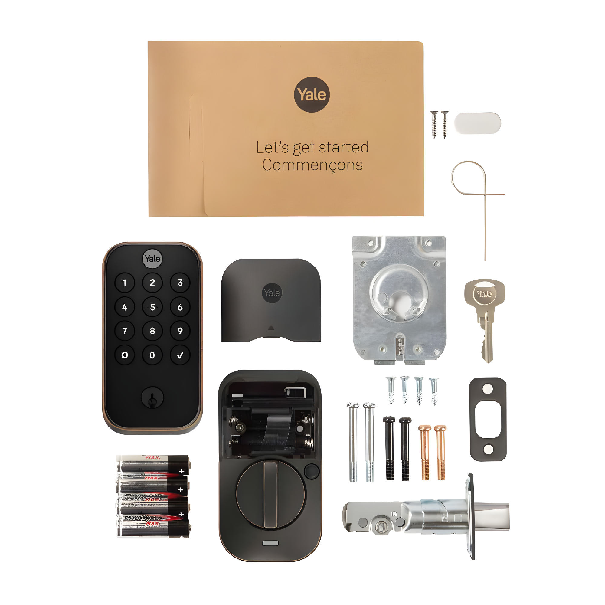 Yale Yrd410 Assure 2 Keypad Single Cylinder Keyless Entry Deadbolt - Bronze