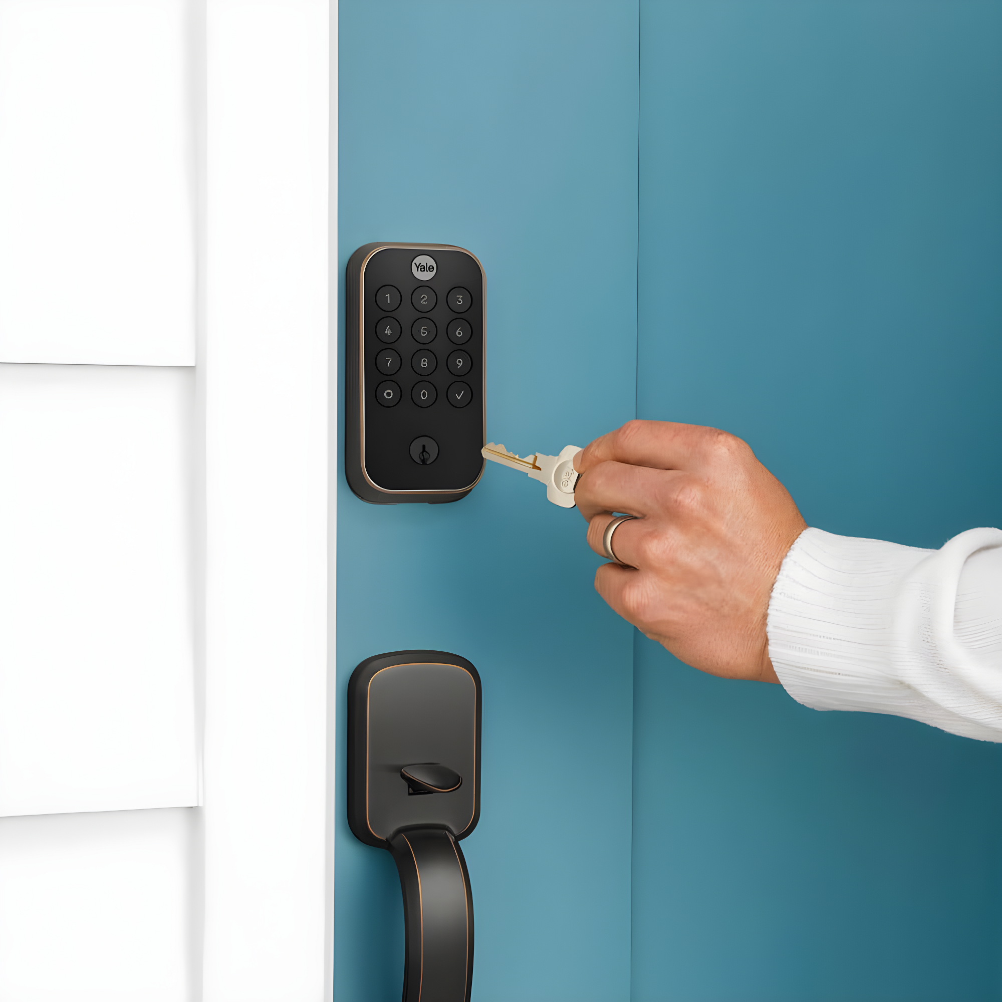 Yale Yrd410 Assure 2 Keypad Single Cylinder Keyless Entry Deadbolt - Bronze