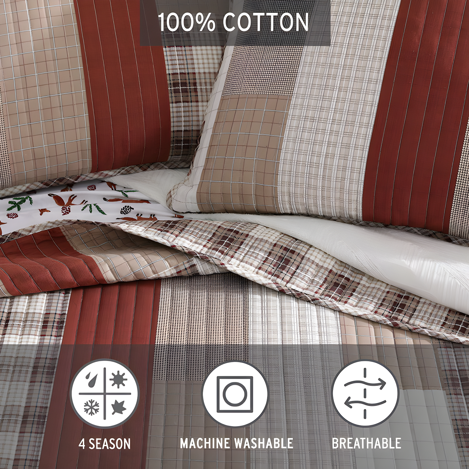 Eddie Bauer Eddie Bauer Fairview Cotton Reversible Quilt Set