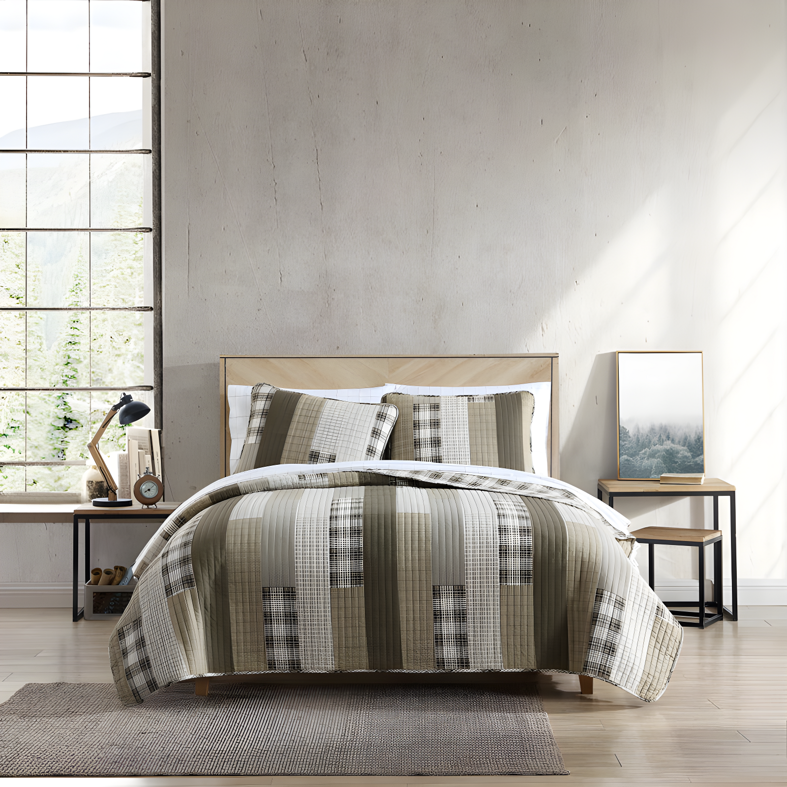 Eddie Bauer Eddie Bauer Fairview Cotton Reversible Quilt Set