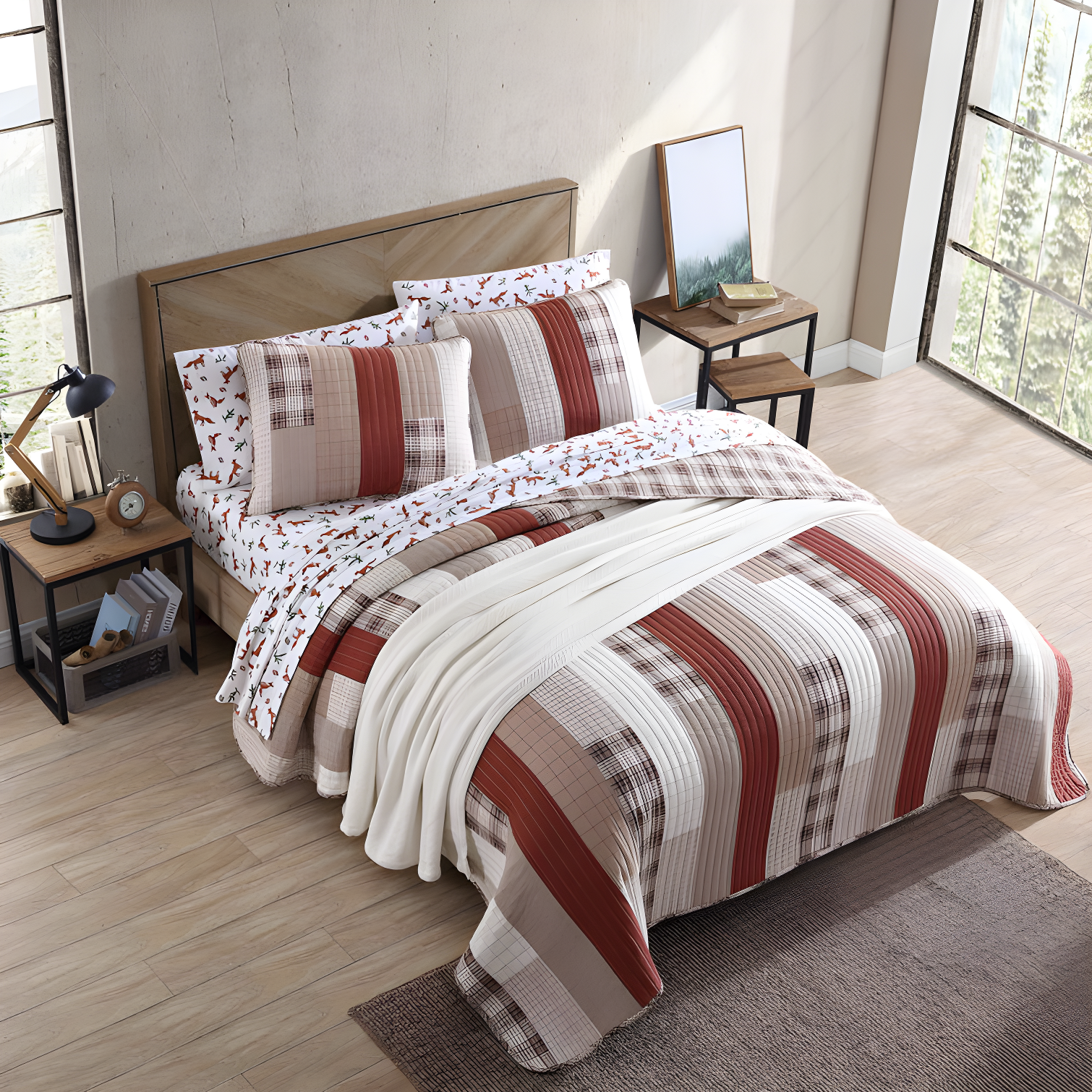 Eddie Bauer Eddie Bauer Fairview Cotton Reversible Quilt Set