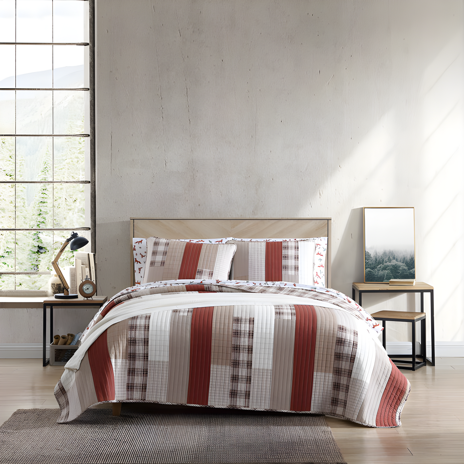 Eddie Bauer Eddie Bauer Fairview Cotton Reversible Quilt Set