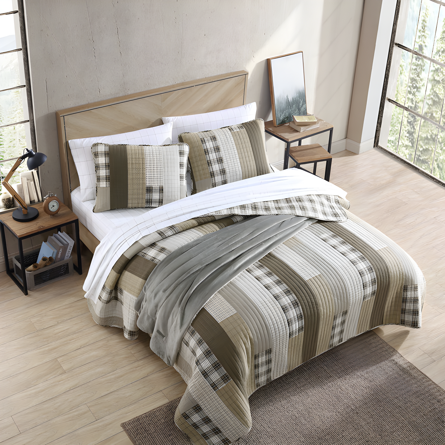 Eddie Bauer Eddie Bauer Fairview Cotton Reversible Quilt Set