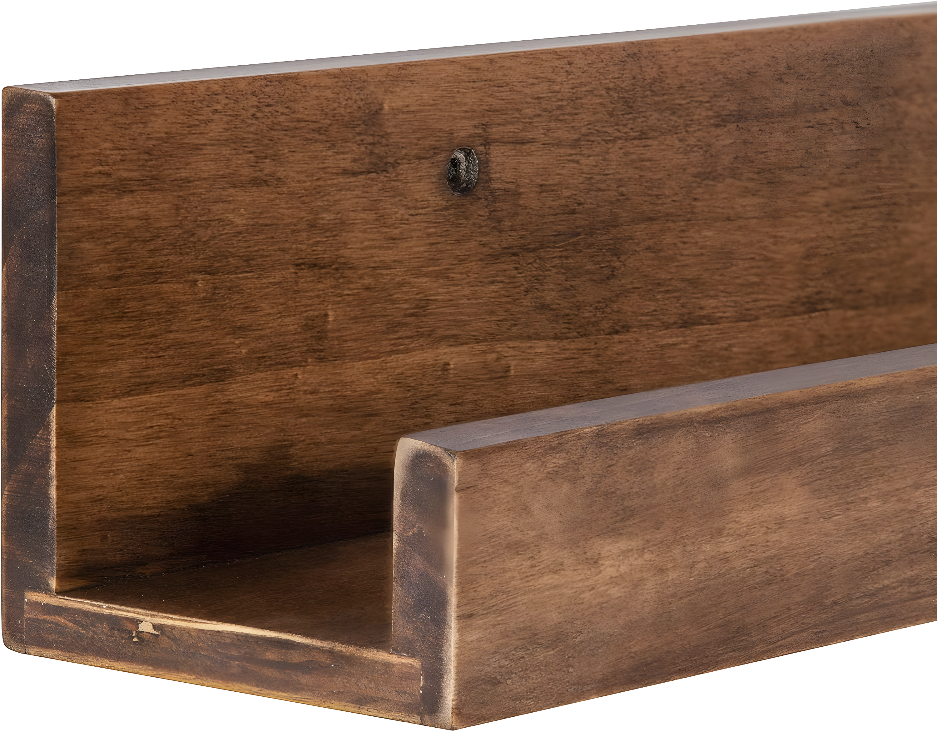 42" Levie Wooden Picture Ledge Wall Shelf Rustic Brown - Kate & Laurel All Things Decor: Modern Display, No Assembly Required
