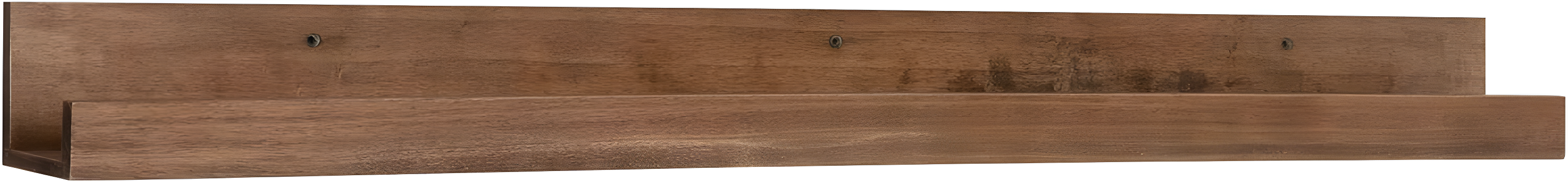42" Levie Wooden Picture Ledge Wall Shelf Rustic Brown - Kate & Laurel All Things Decor: Modern Display, No Assembly Required