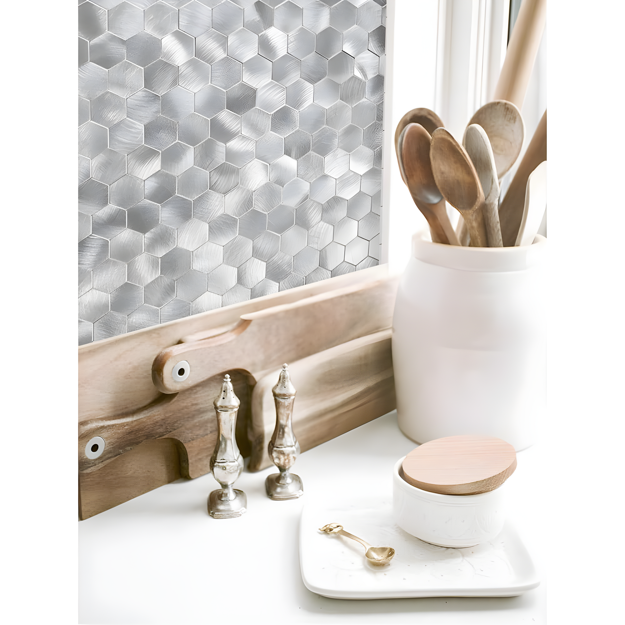 Design Is Personal 12'' W x 12'' L Polyvinyl Chloride (PVC) Peel and Stick Mosaic Tile