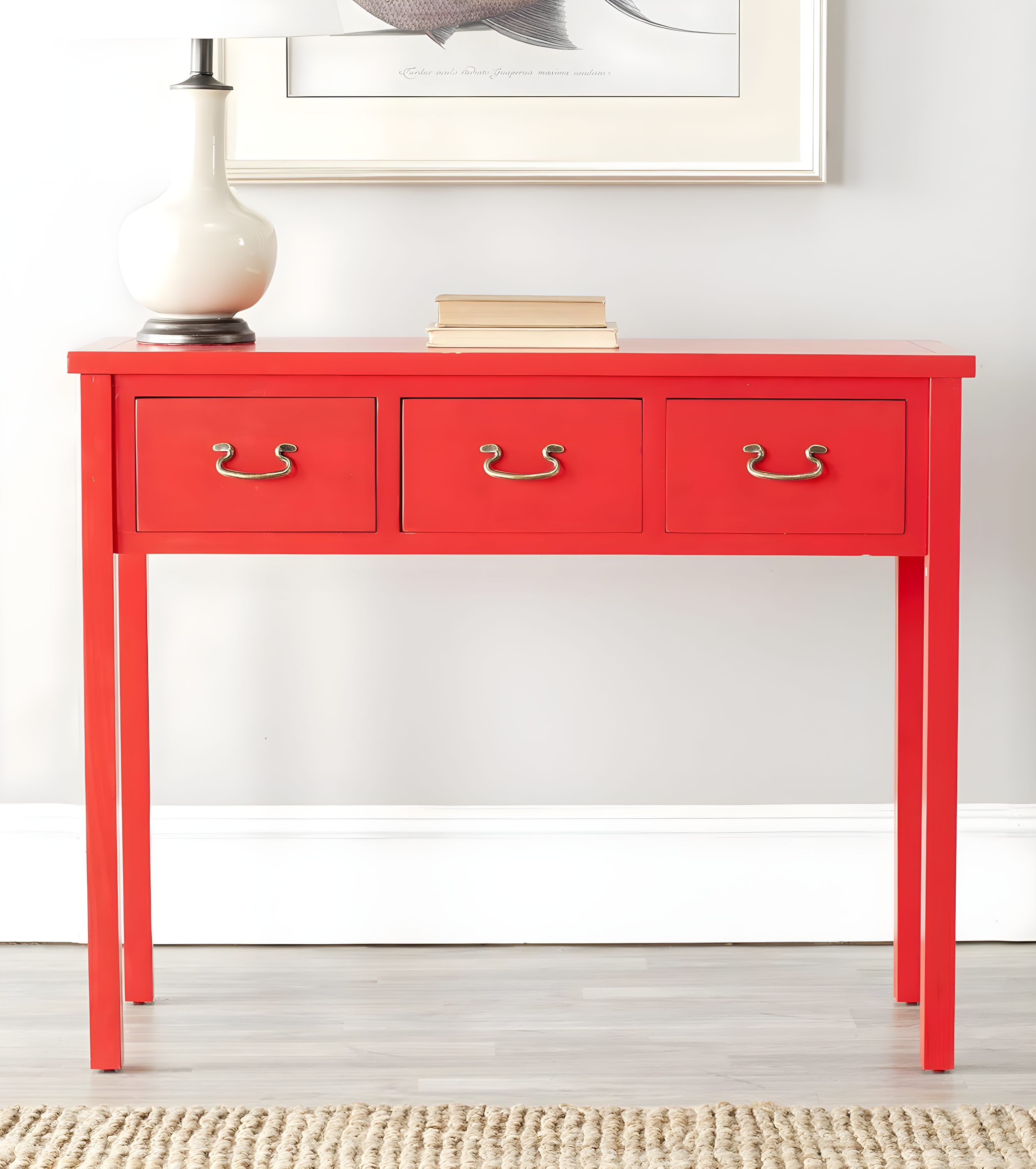 Cindy Console Table - Teal - Safavieh