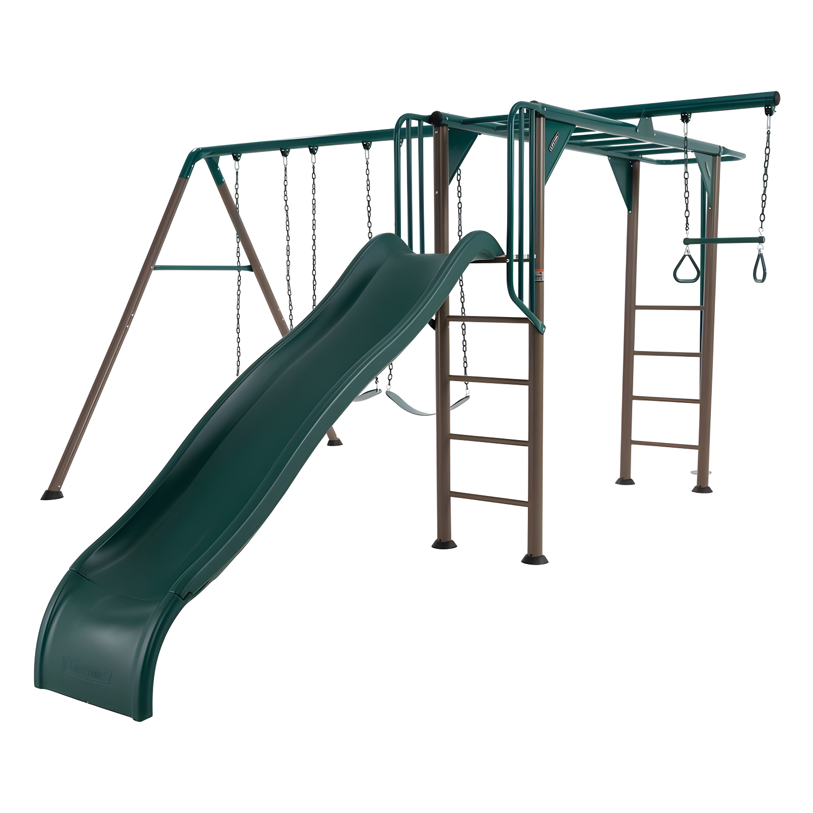 Lifetime Lifetime Powder Coated Steel Swing Set with 4 Swing(s) , 1 Slide(s)