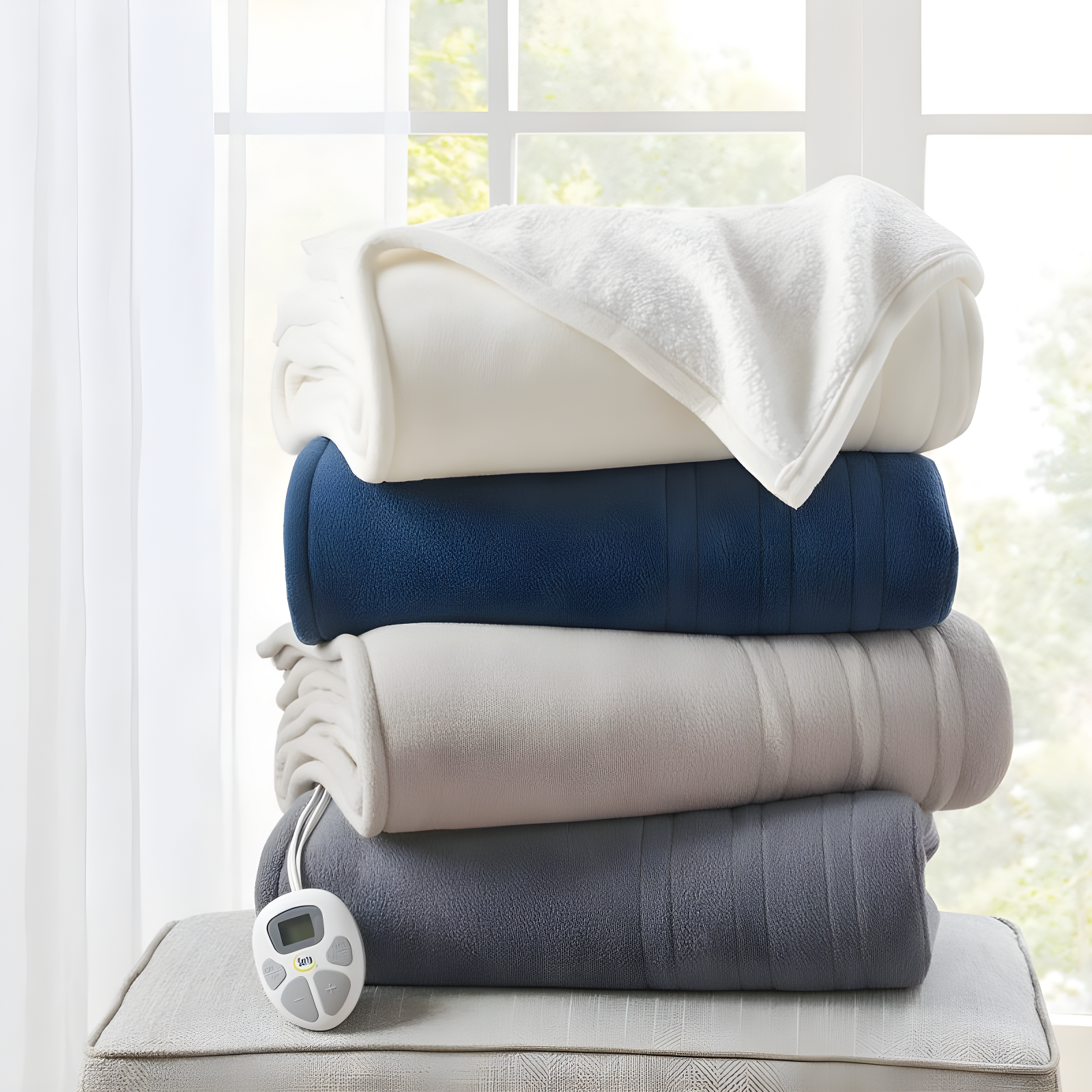 Serta Serta Fleece to Sherpa Heated Blanket