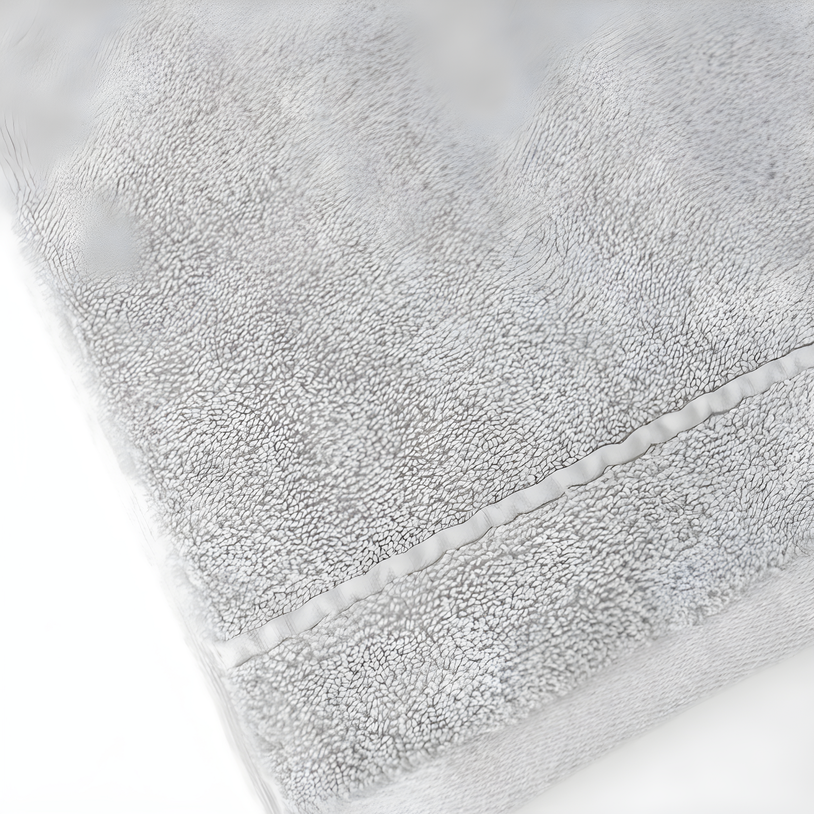 Light Grey Bamboo Cotton Plush Washcloth Set