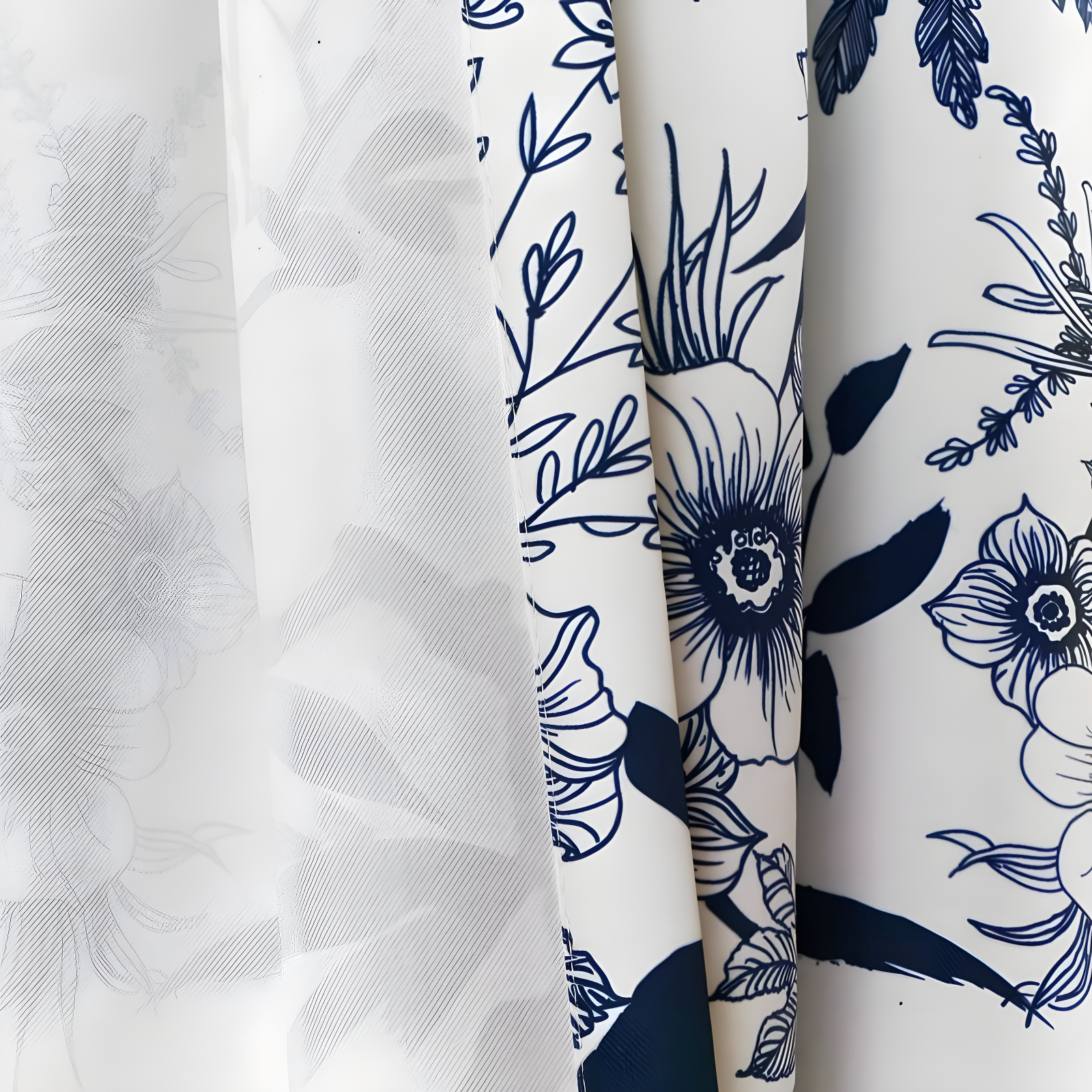 Lush Decor Botanical Garden Floral Tailored 52'' W Window Valance