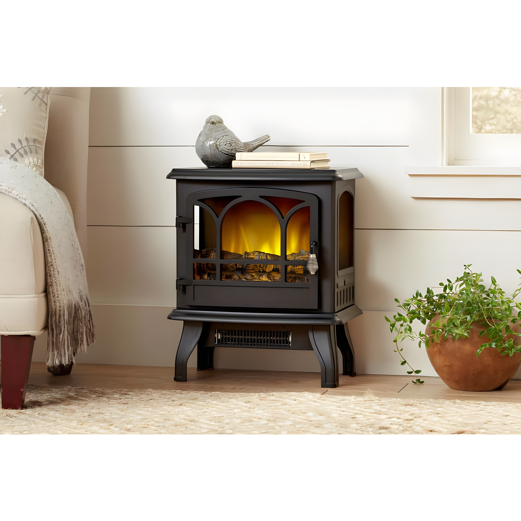 Hampton Bay EST-417-10 1000 sq ft Electric Panoramic Infrared Heating Stove