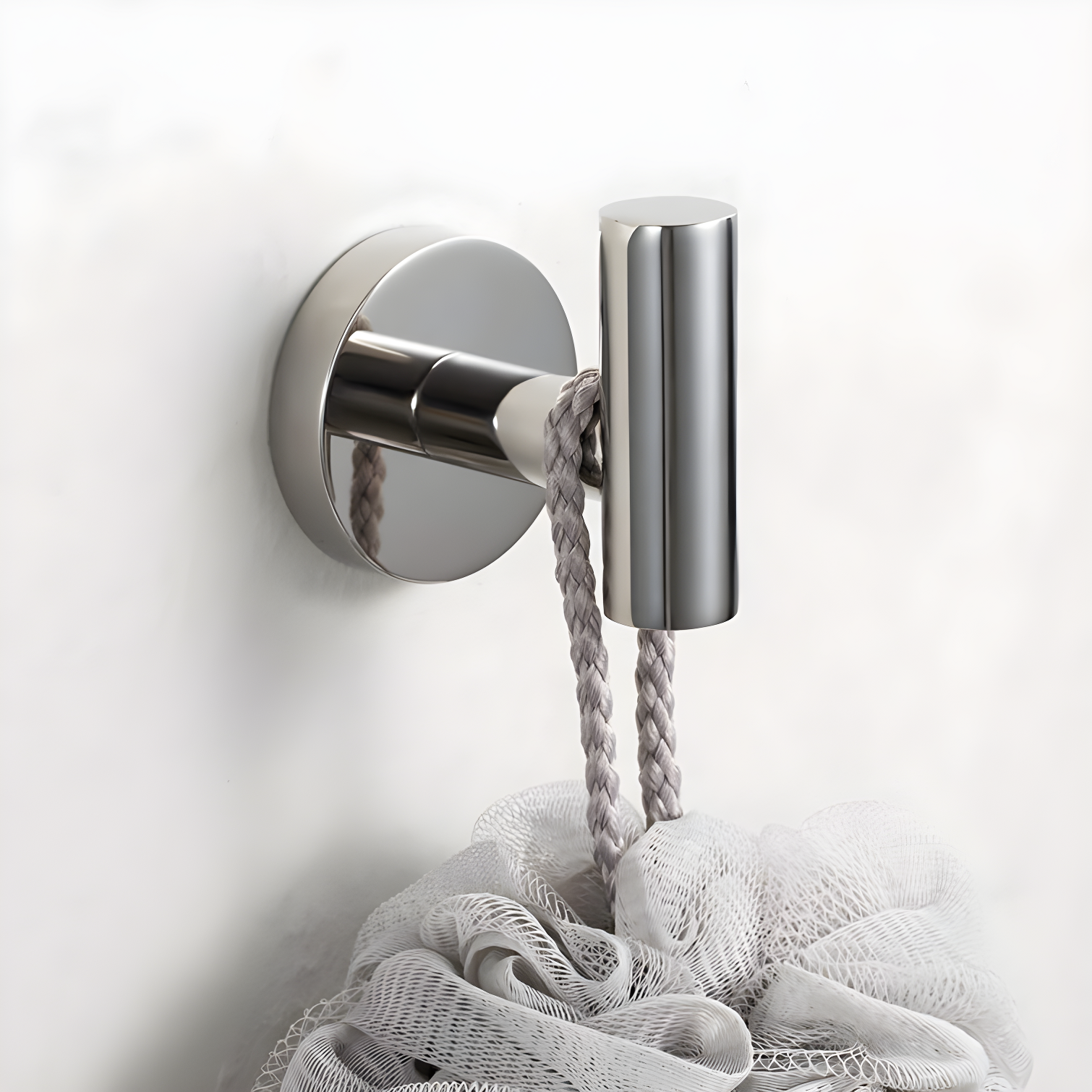 Bathroom Stainless Steel Towel Hooks Wall Mounted 4-Pack