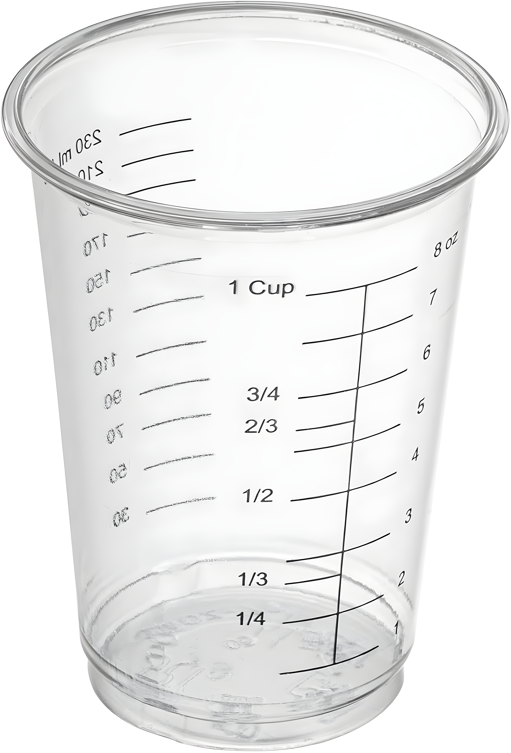 Prestee 50 Disposable Measuring Cups - 8 Oz | Resin Mixing Cups For Epoxy Resin | Plastic Measuring Cups | Liquid Measuring Cups Plastic | Dry Measuring Cups | Paint Mixing Cups