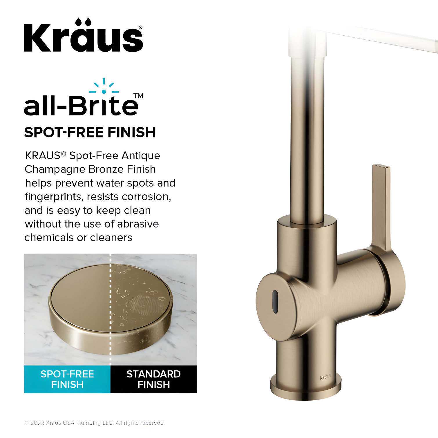 KRAUS Britt Touchless Sensor Commercial Single Handle Pull Down Kitchen Faucet