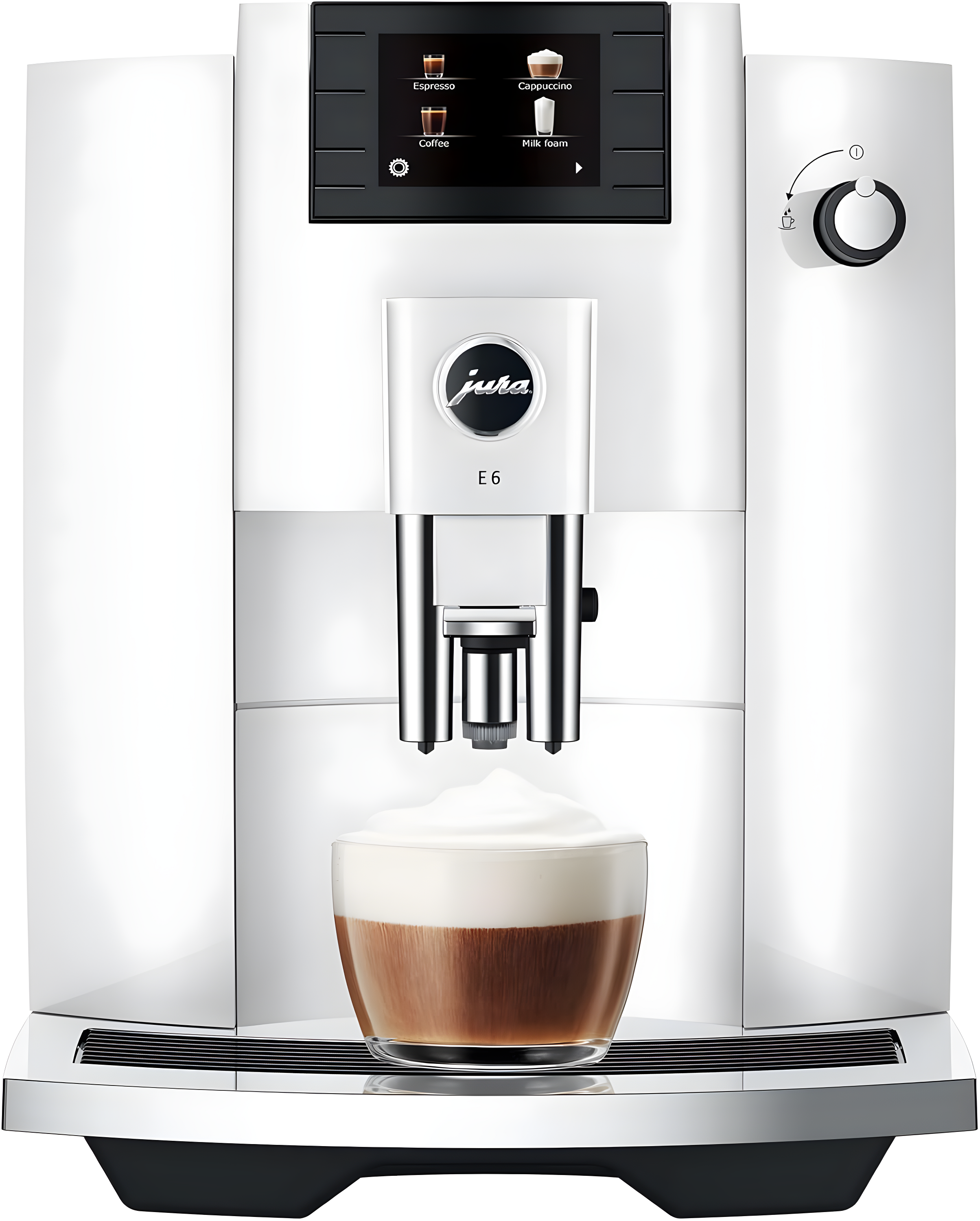 JURA ® E6 Piano White Espresso Machine